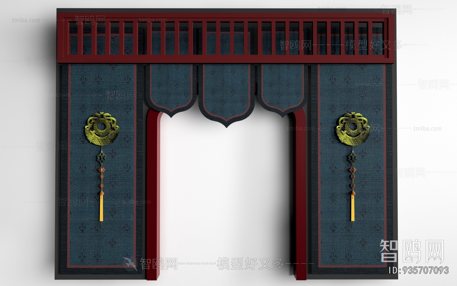 New Chinese Style TV Wall