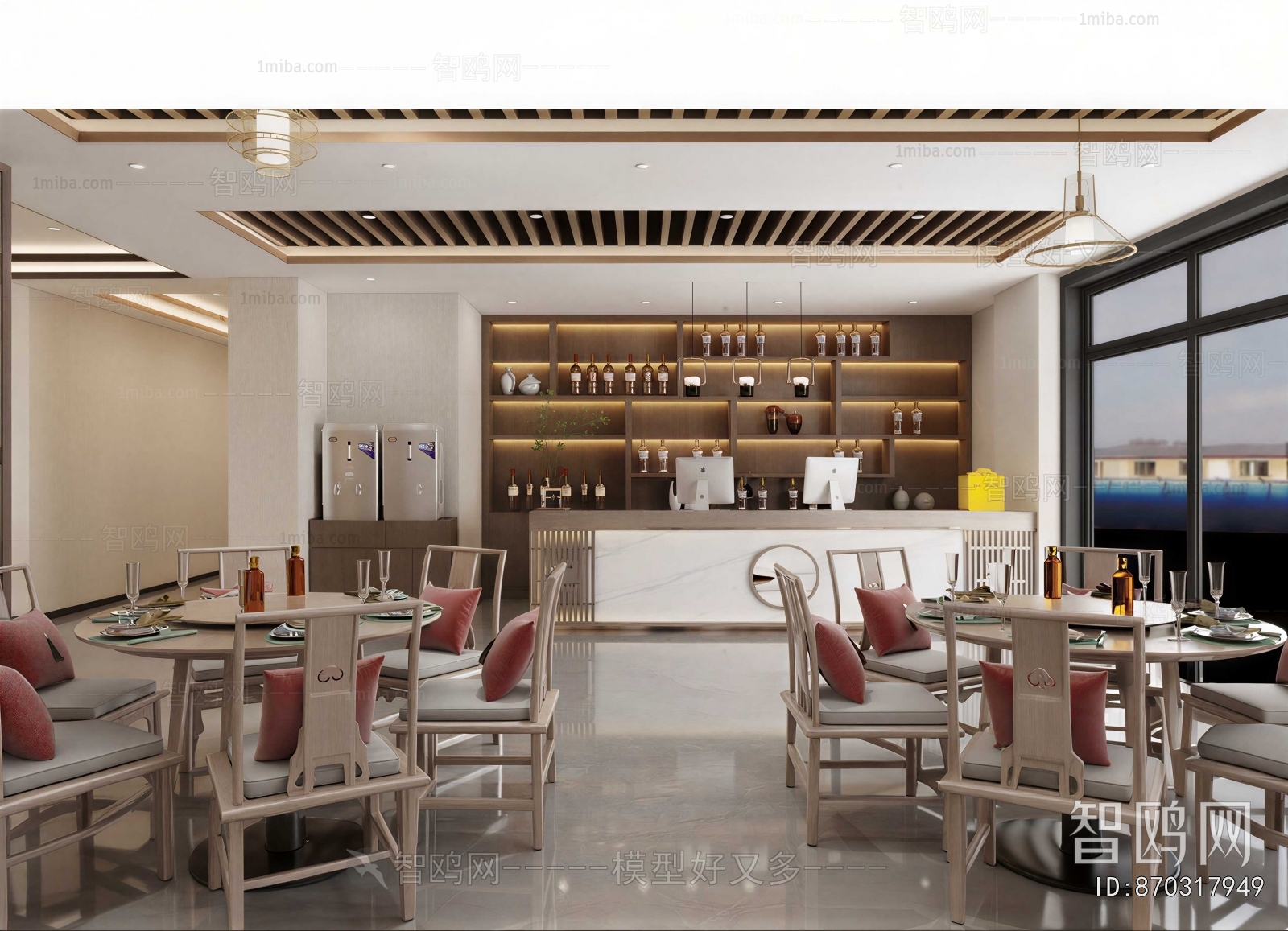 New Chinese Style Dining Room