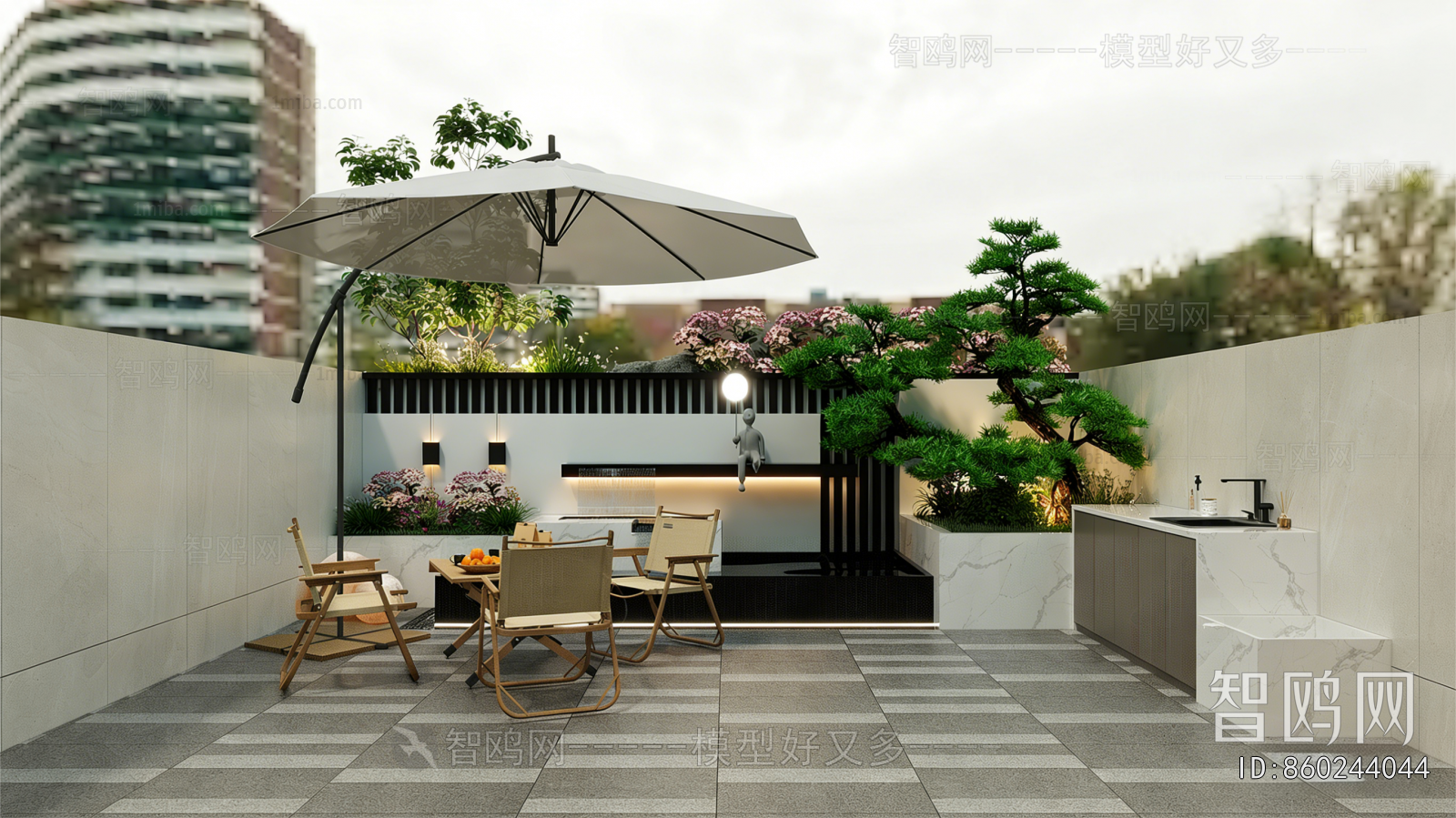 Modern Courtyard/landscape