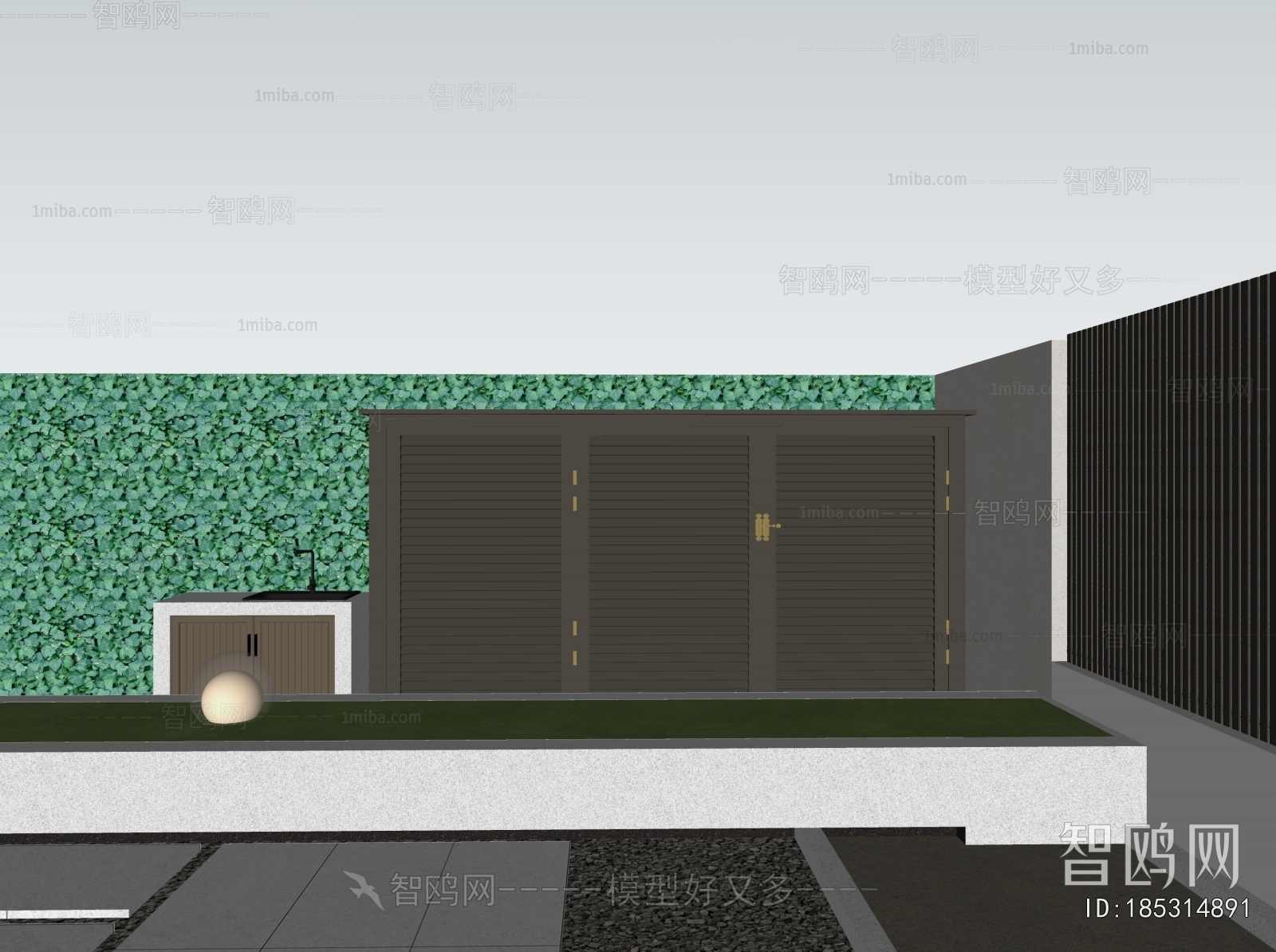 Modern Courtyard/landscape