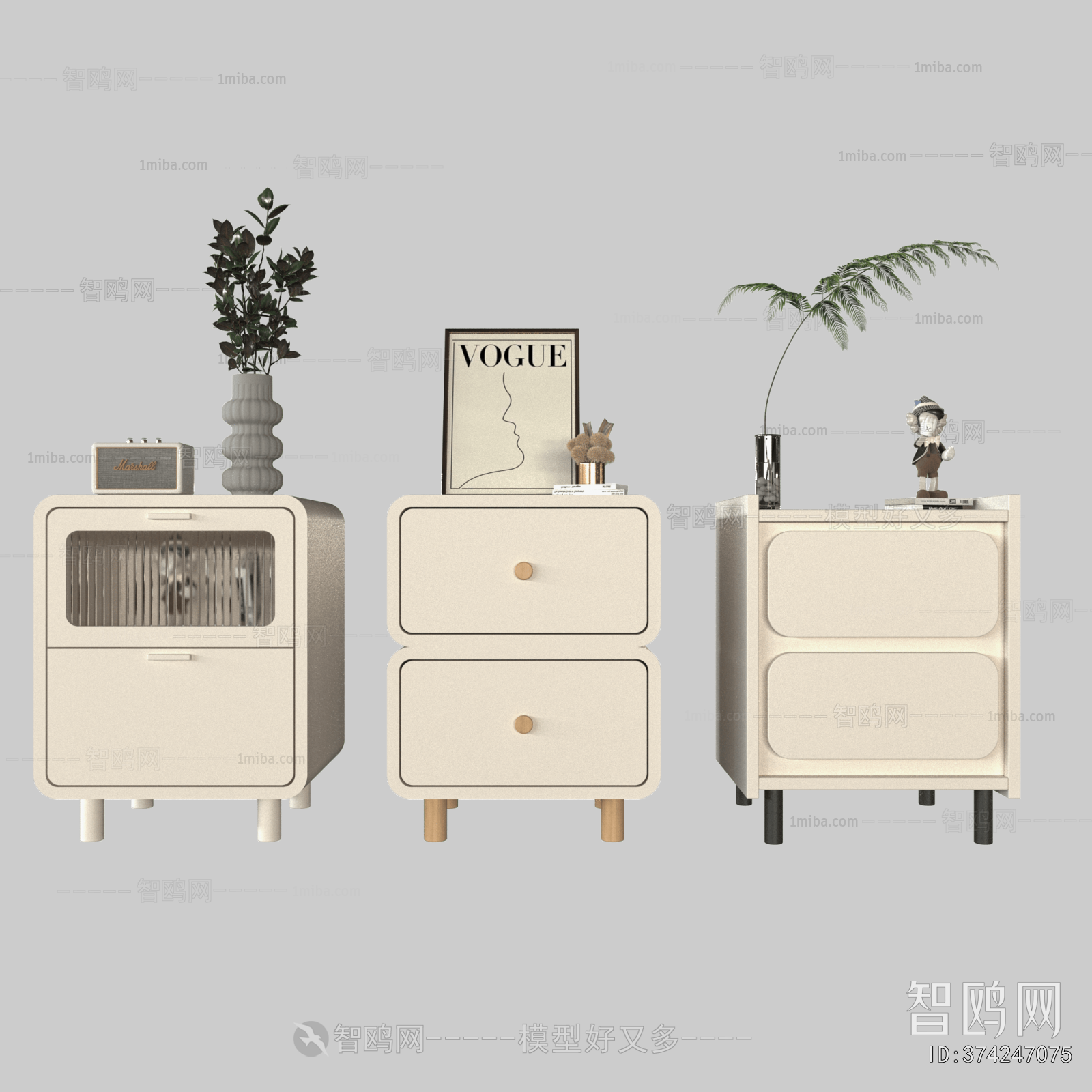 Modern Bedside Cupboard