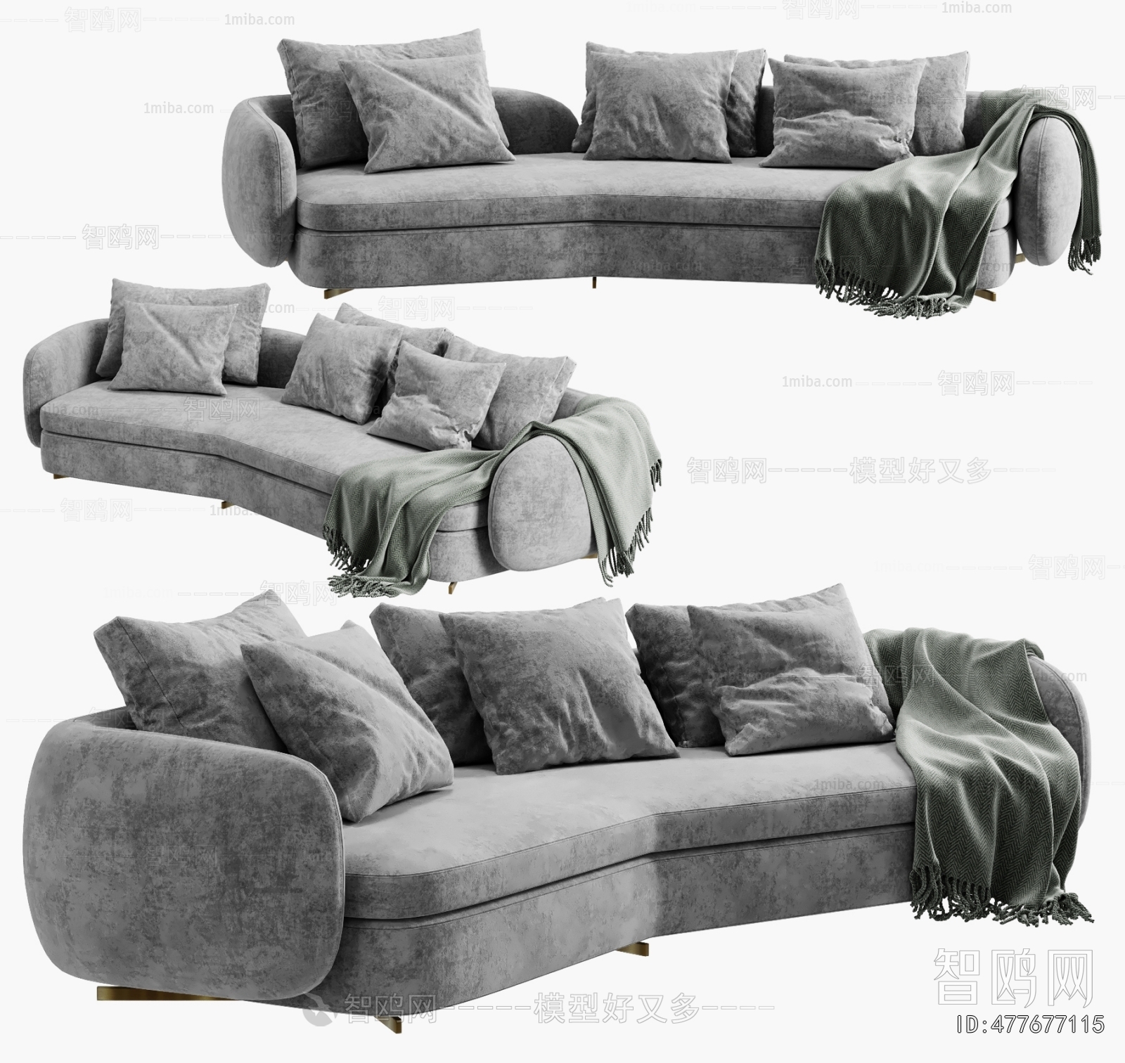 Modern Curved Sofa