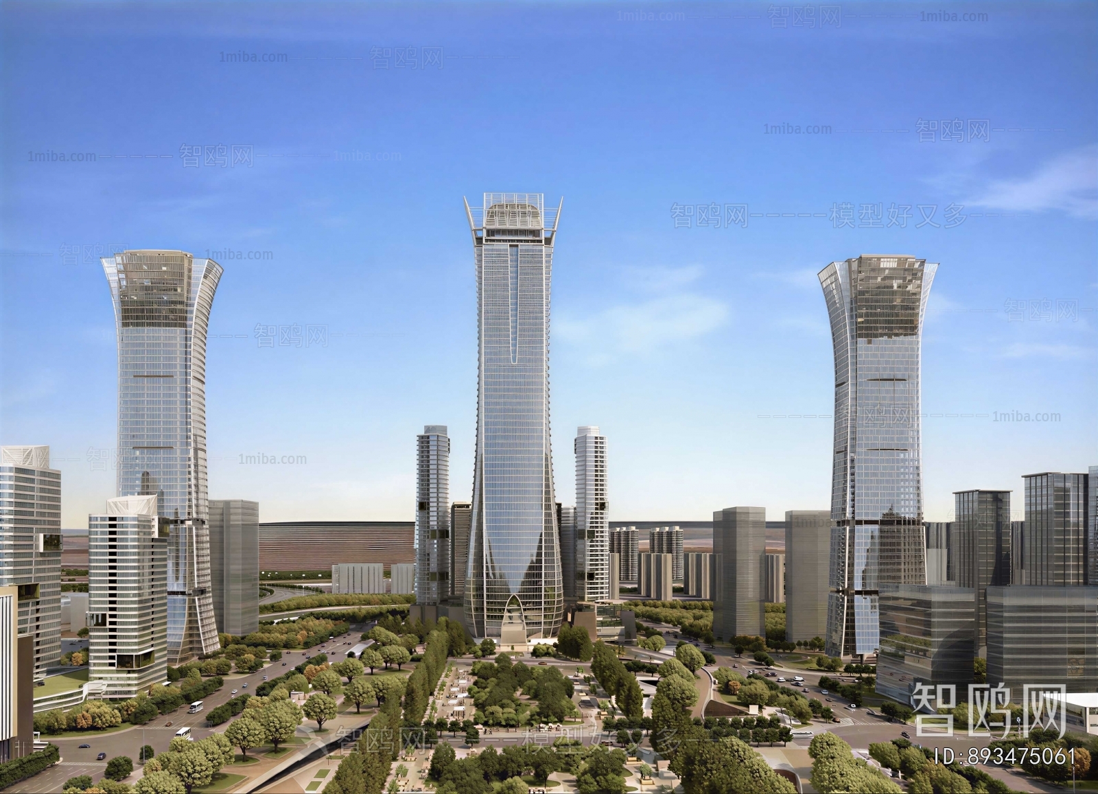 Modern Architectural Bird's-eye View Planning