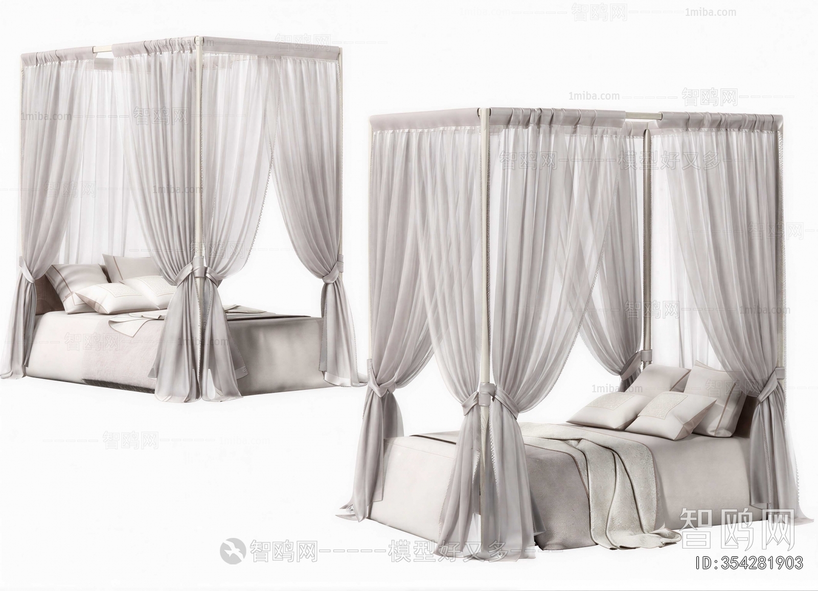 Wabi-sabi Style Double Bed