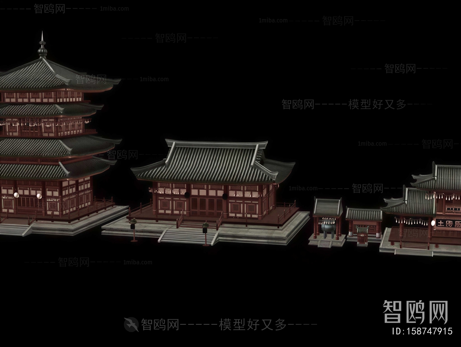 Chinese Style Ancient Architectural Buildings