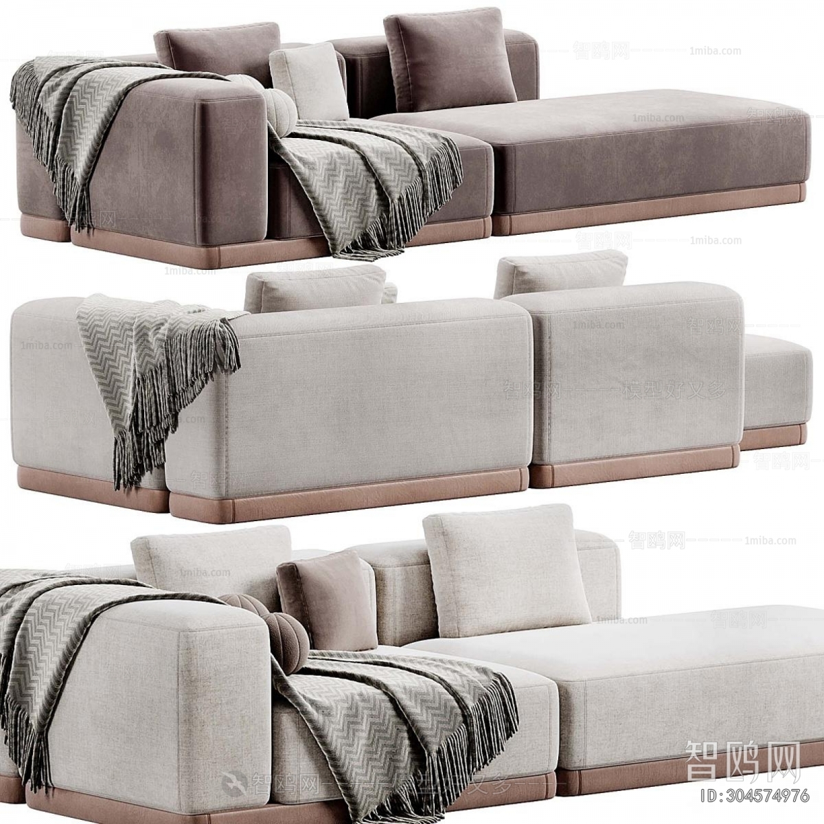 Modern Three-seat Sofa
