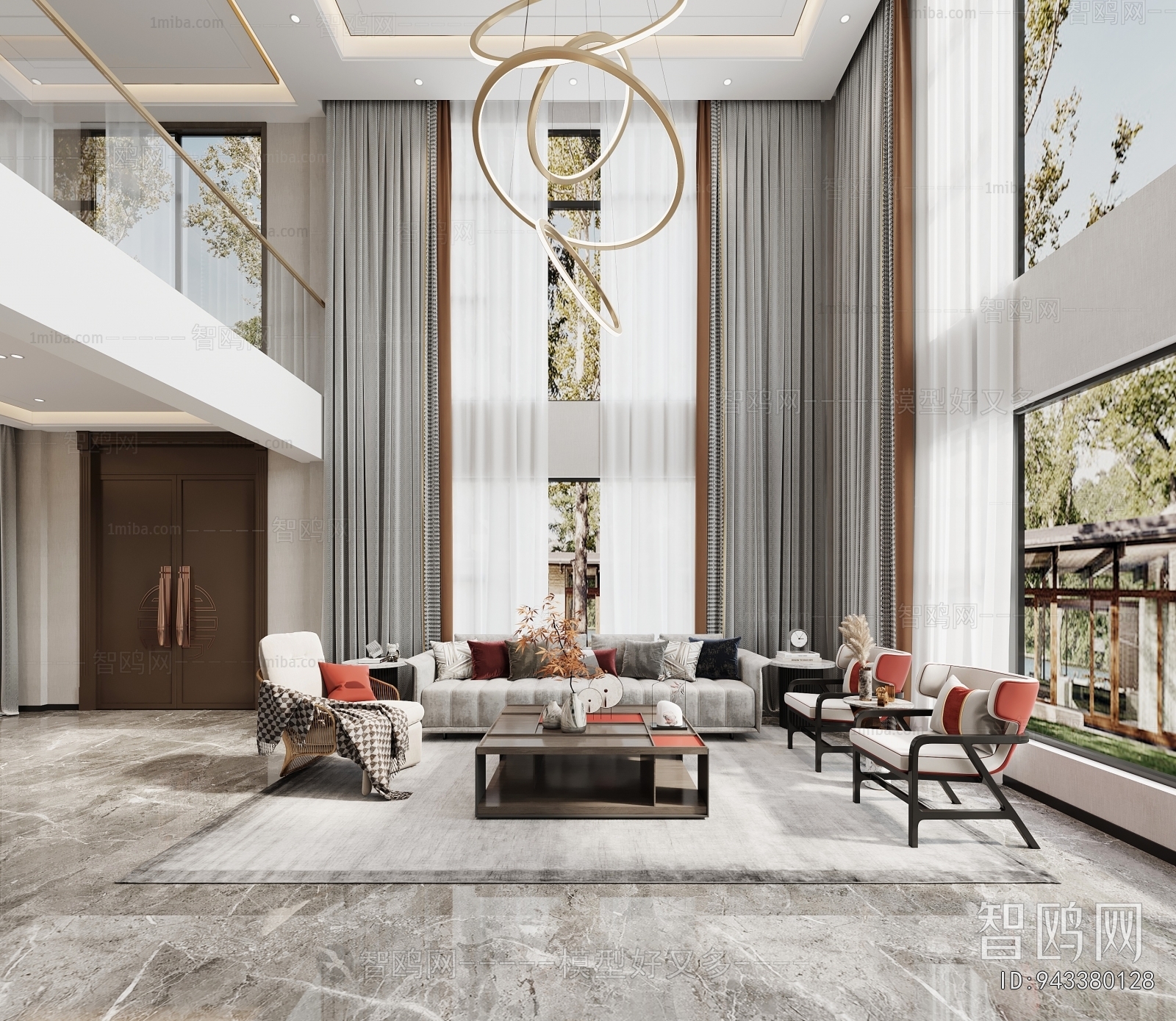 New Chinese Style A Living Room