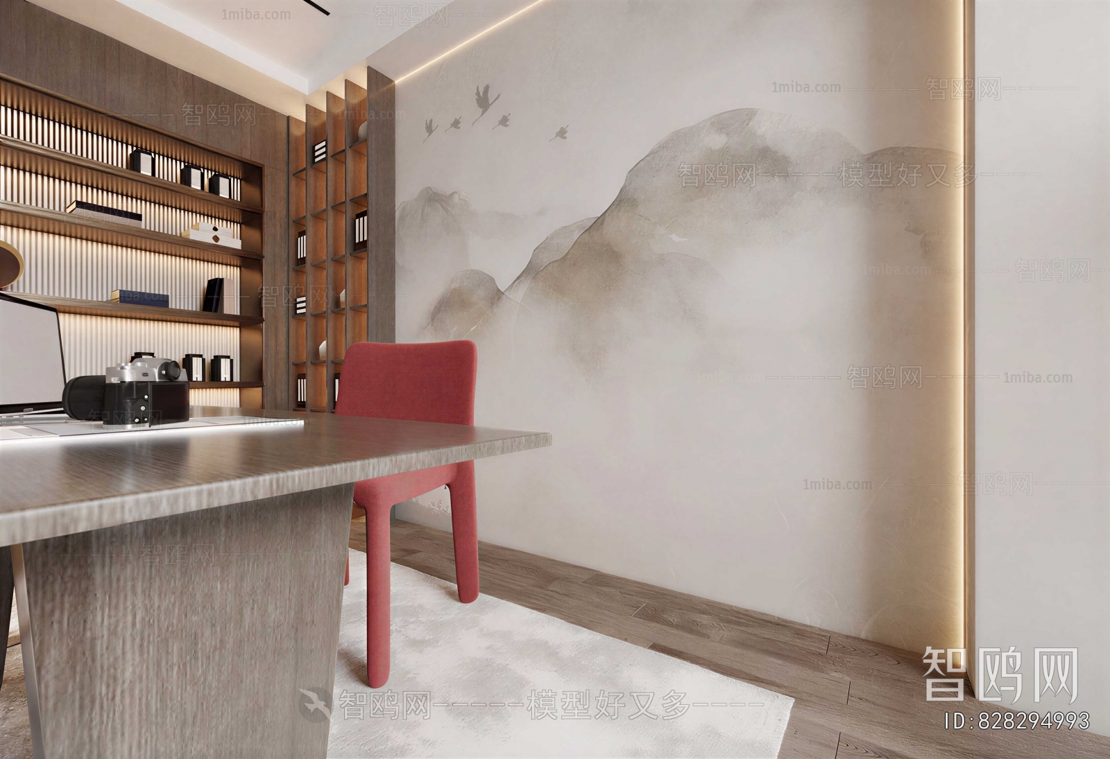 New Chinese Style Study Space