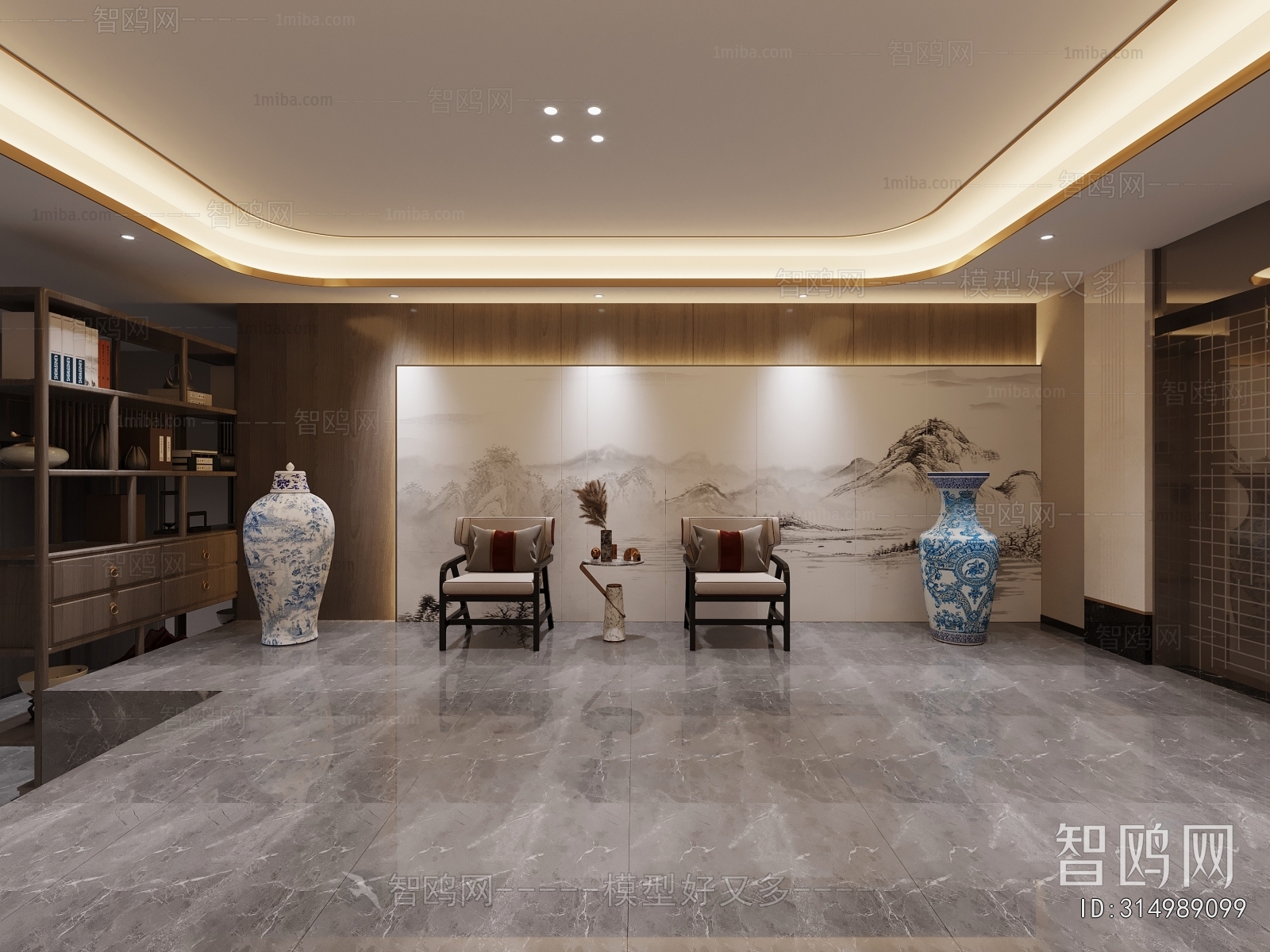 Modern Office Reception Desk