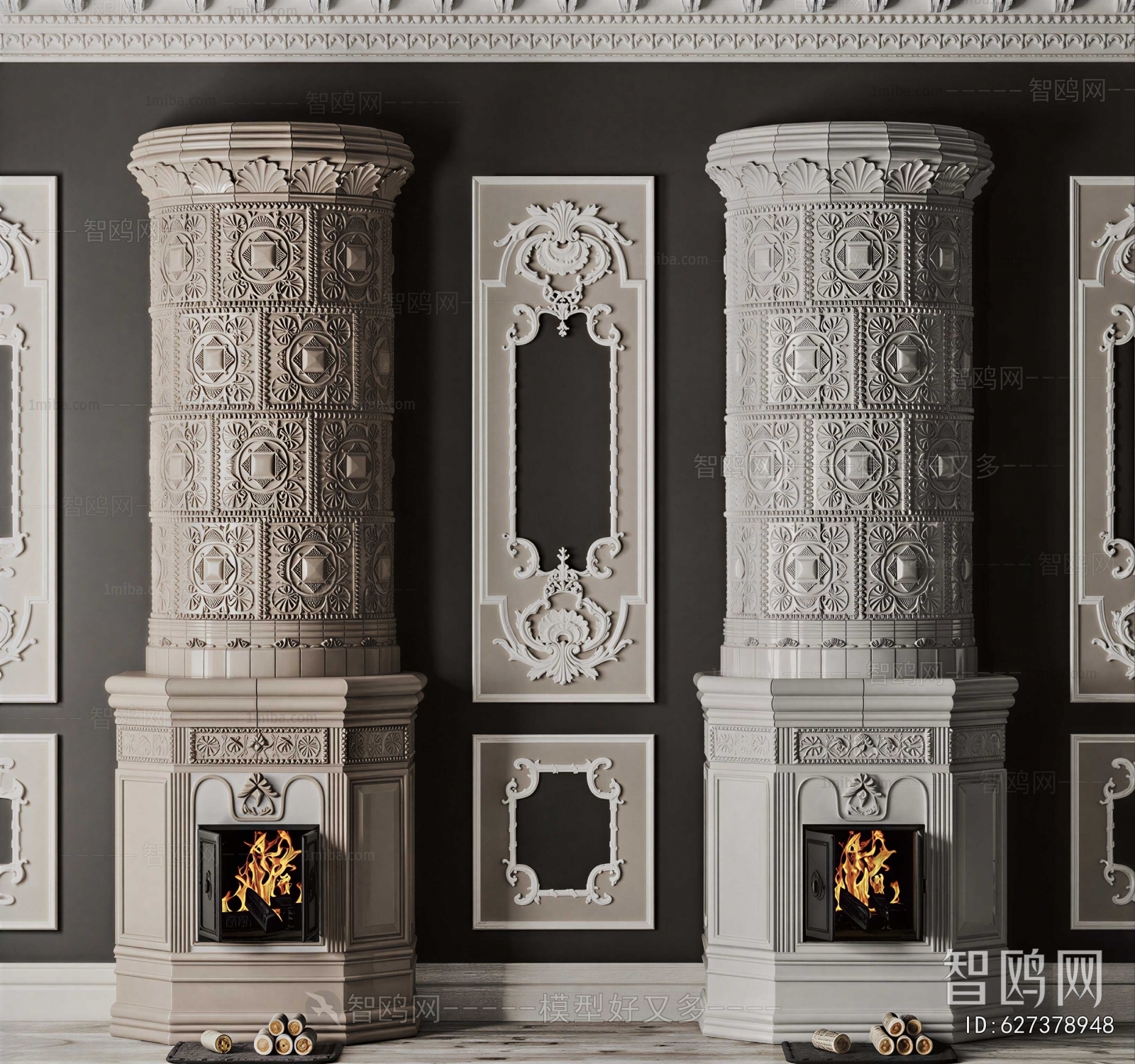 French Style Fireplace