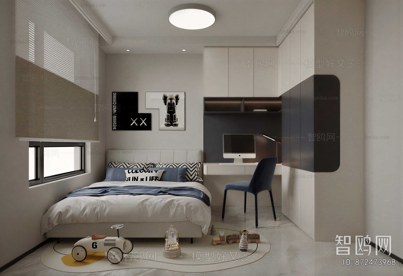 Modern Boy's Room And Son's Room
