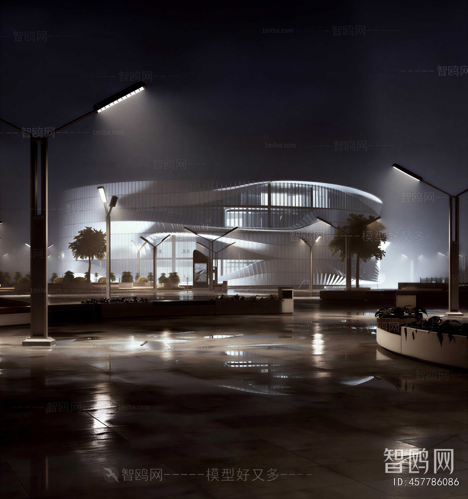 Modern Park Landscape