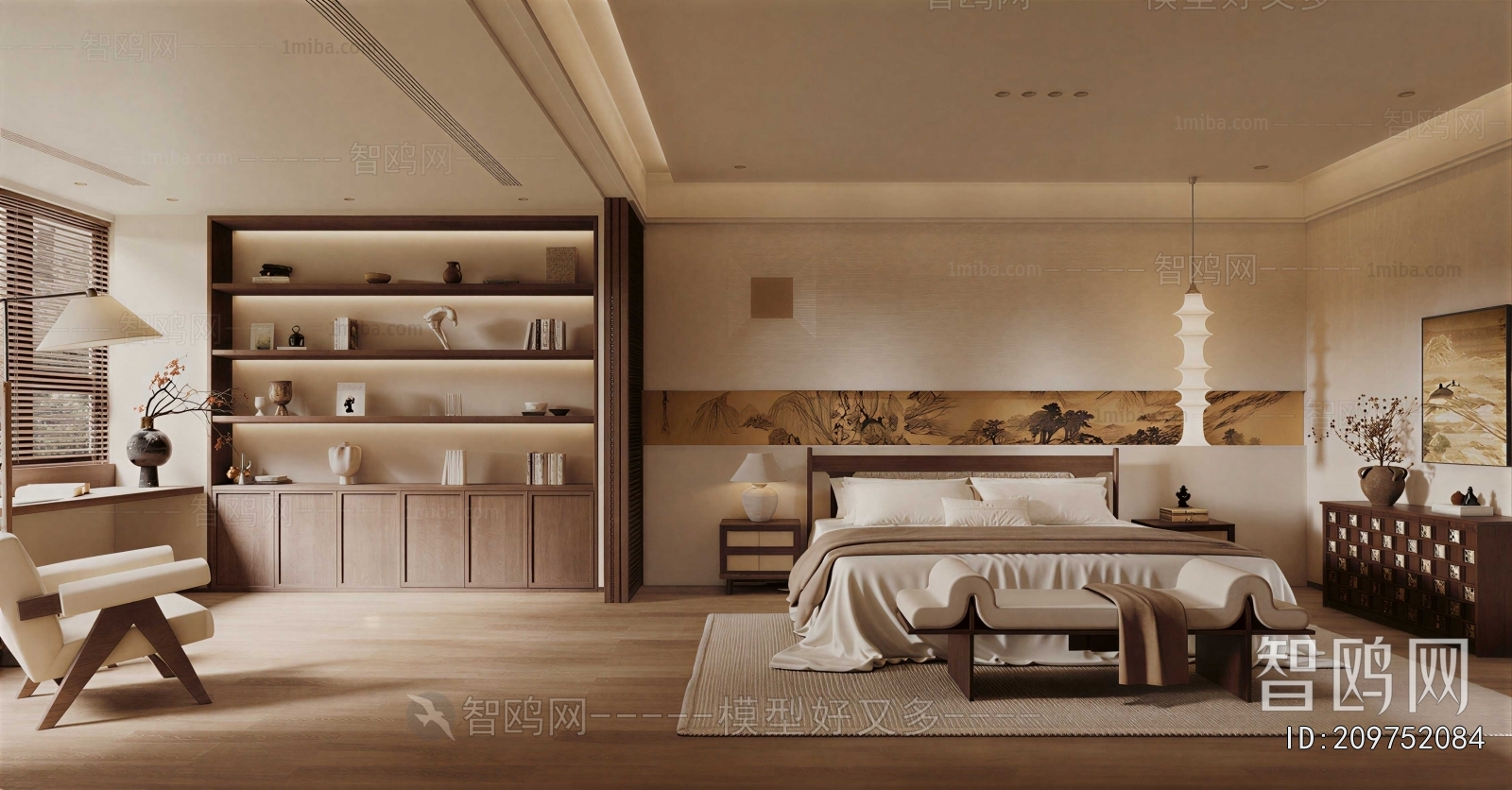 New Chinese Style Bedroom