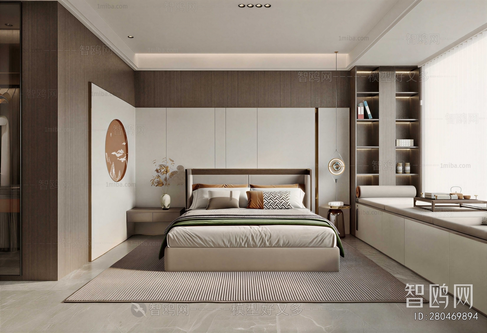 New Chinese Style Bedroom