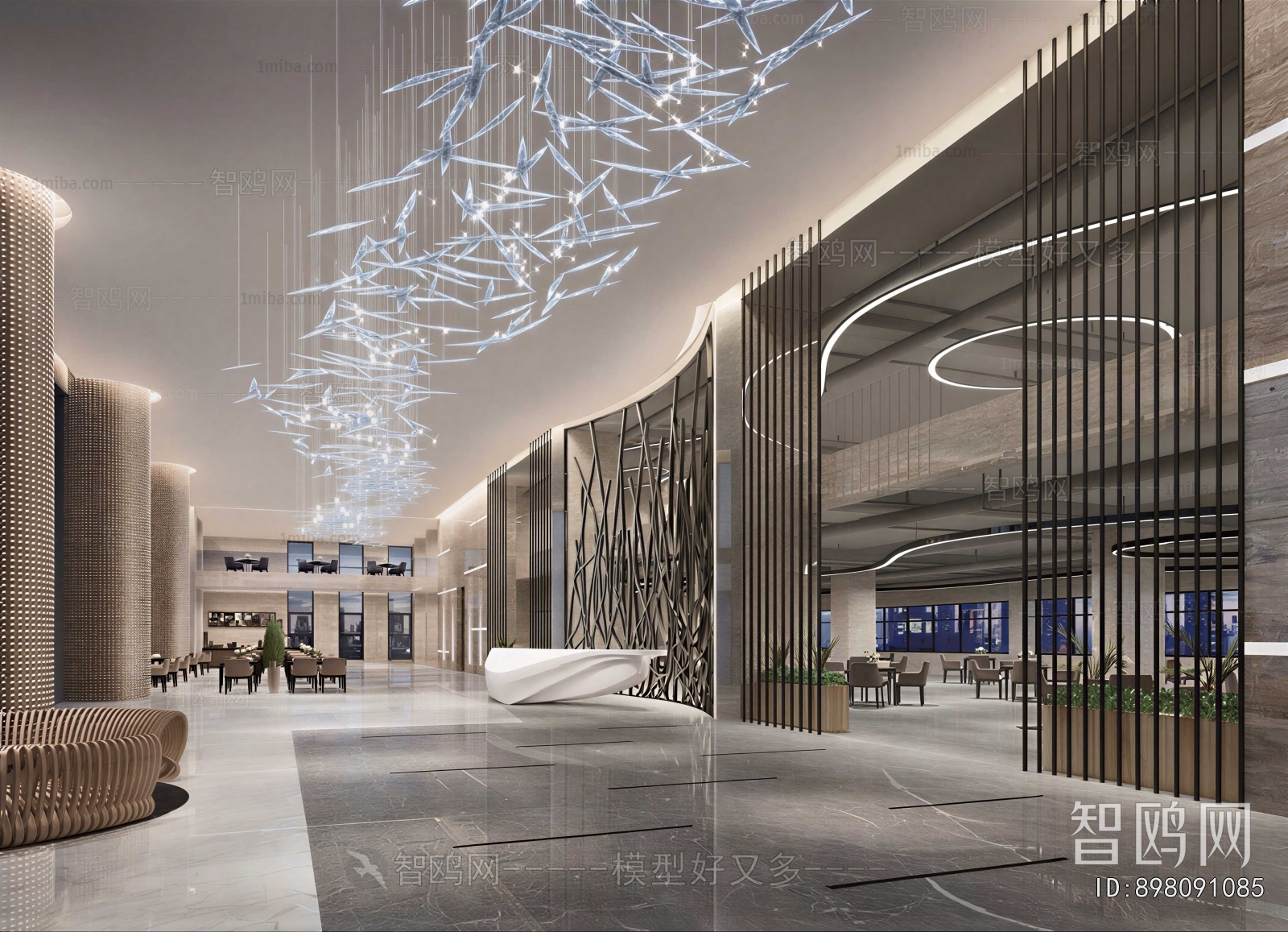 Modern Office Reception Desk
