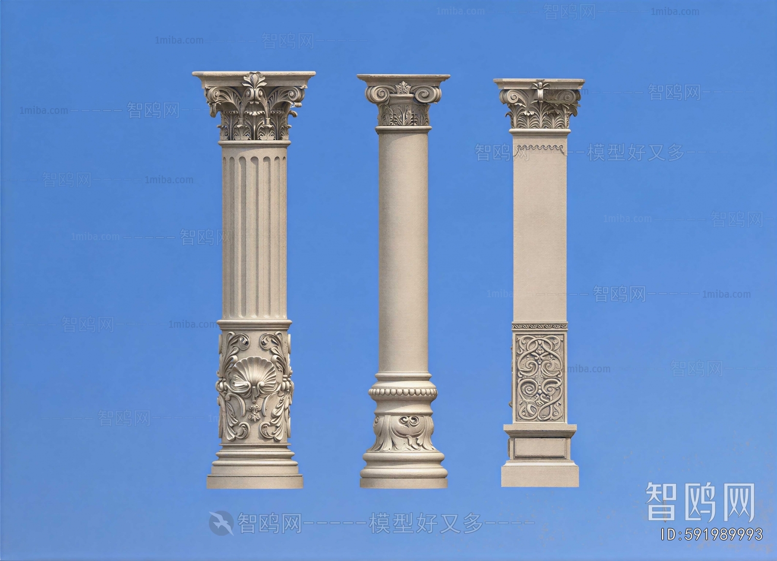 European Style Roman Pillar