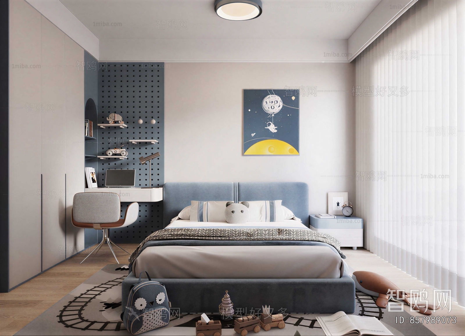 Modern Boy's Room And Son's Room