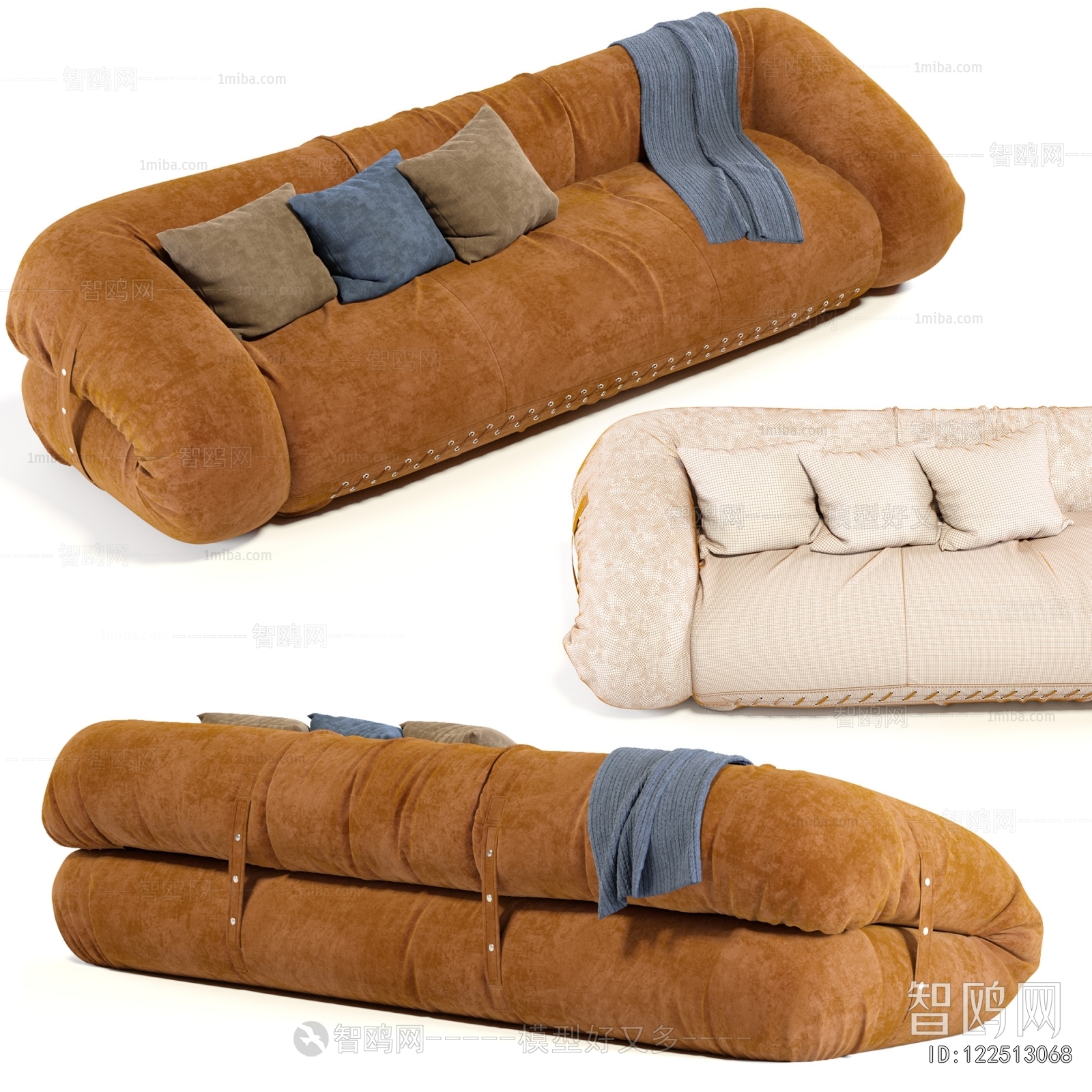 Modern Three-seat Sofa