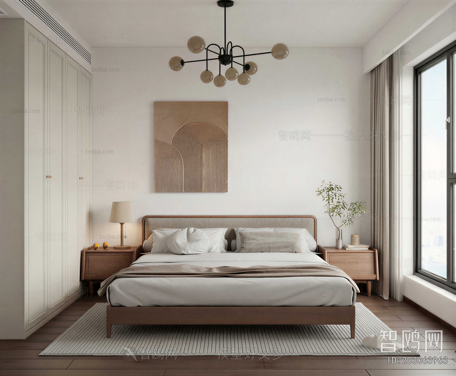Wabi-sabi Style Bedroom