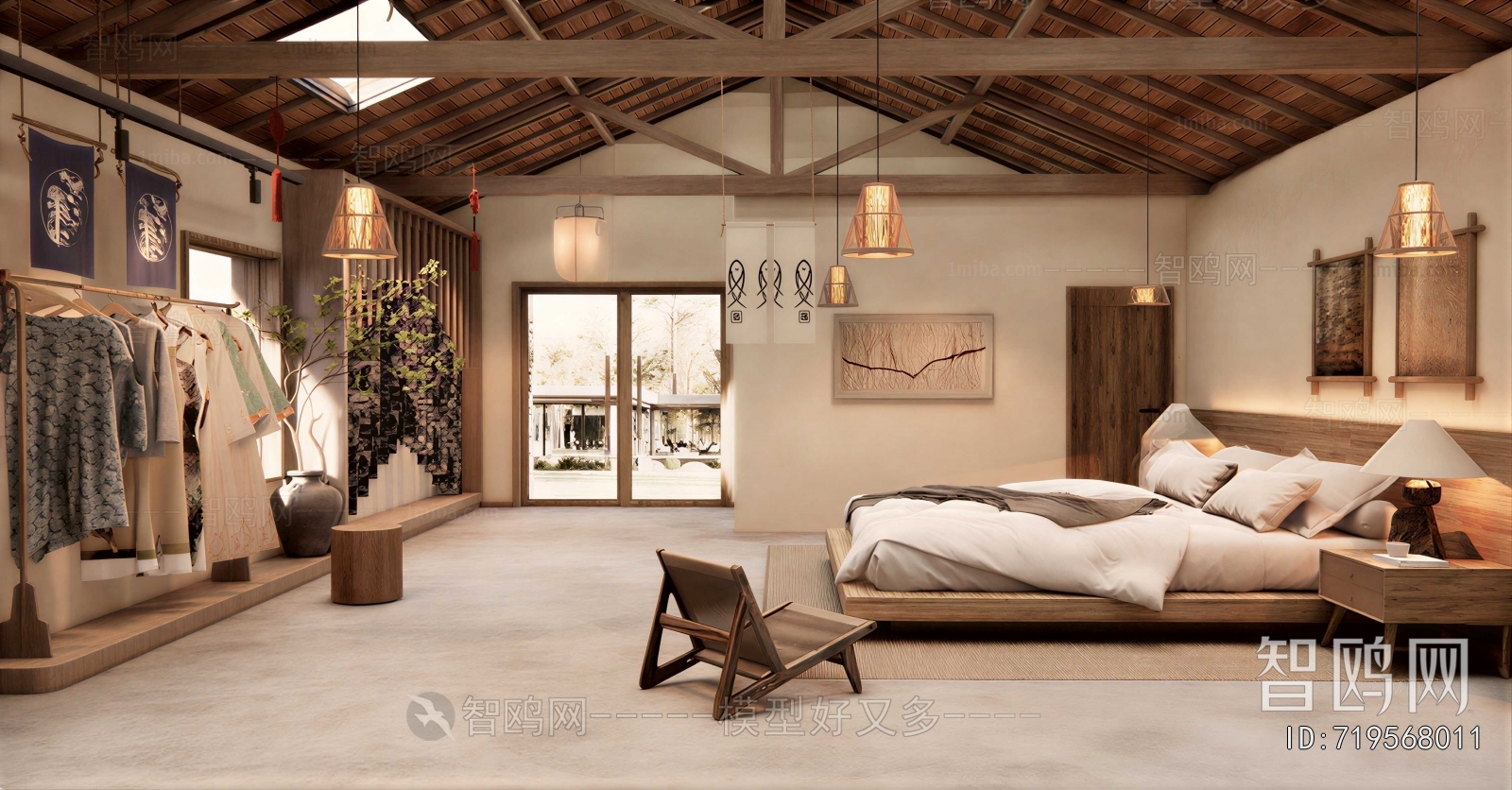 Wabi-sabi Style Bedroom