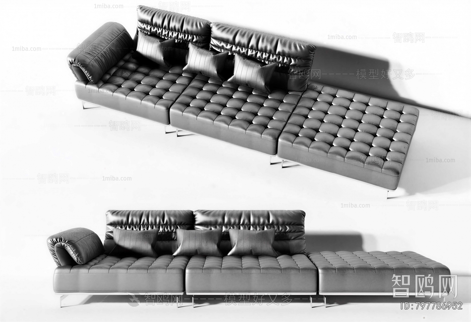 Modern Three-seat Sofa