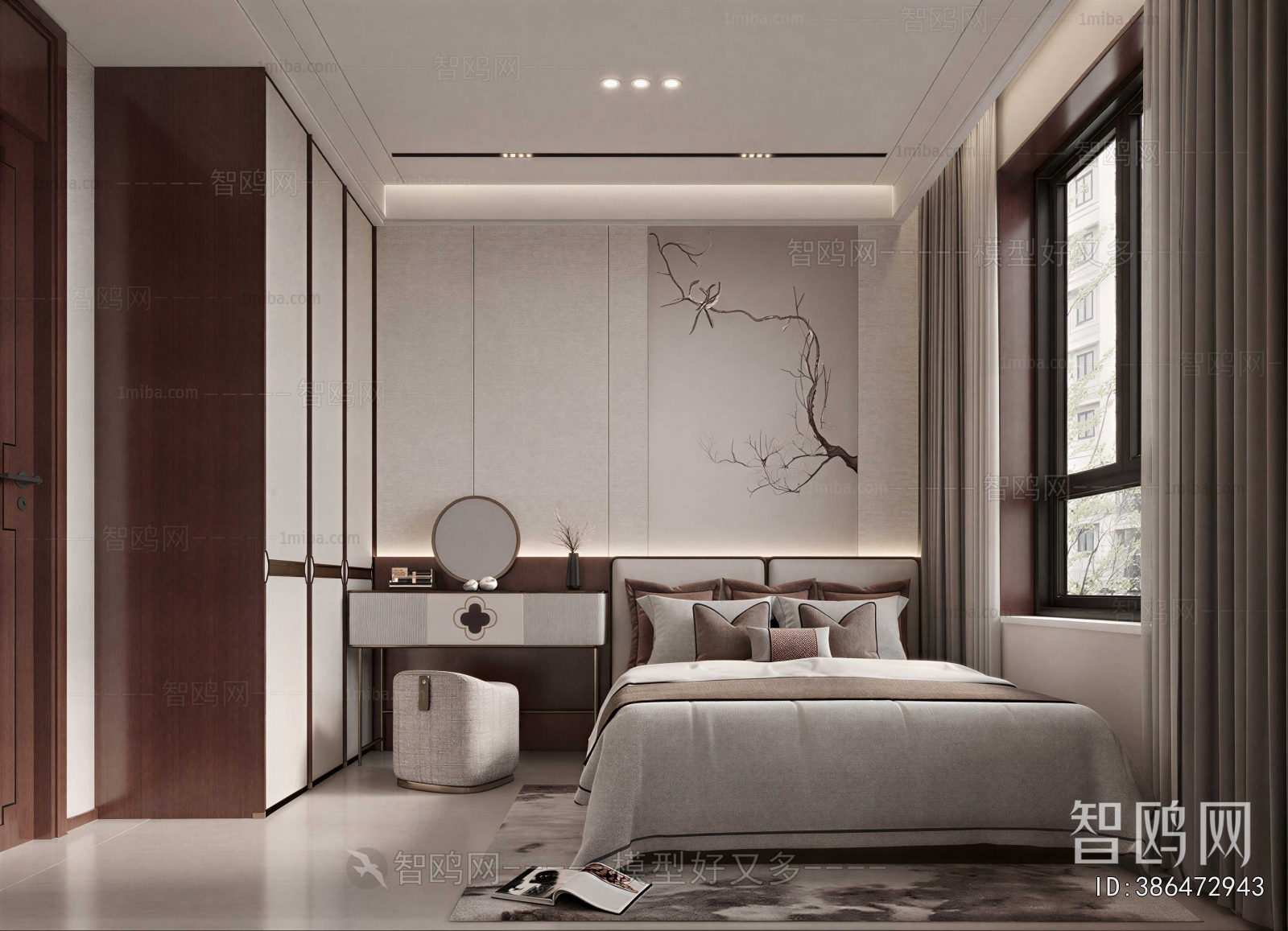 New Chinese Style Bedroom