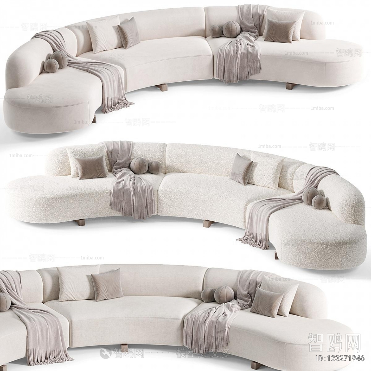 Modern Curved Sofa