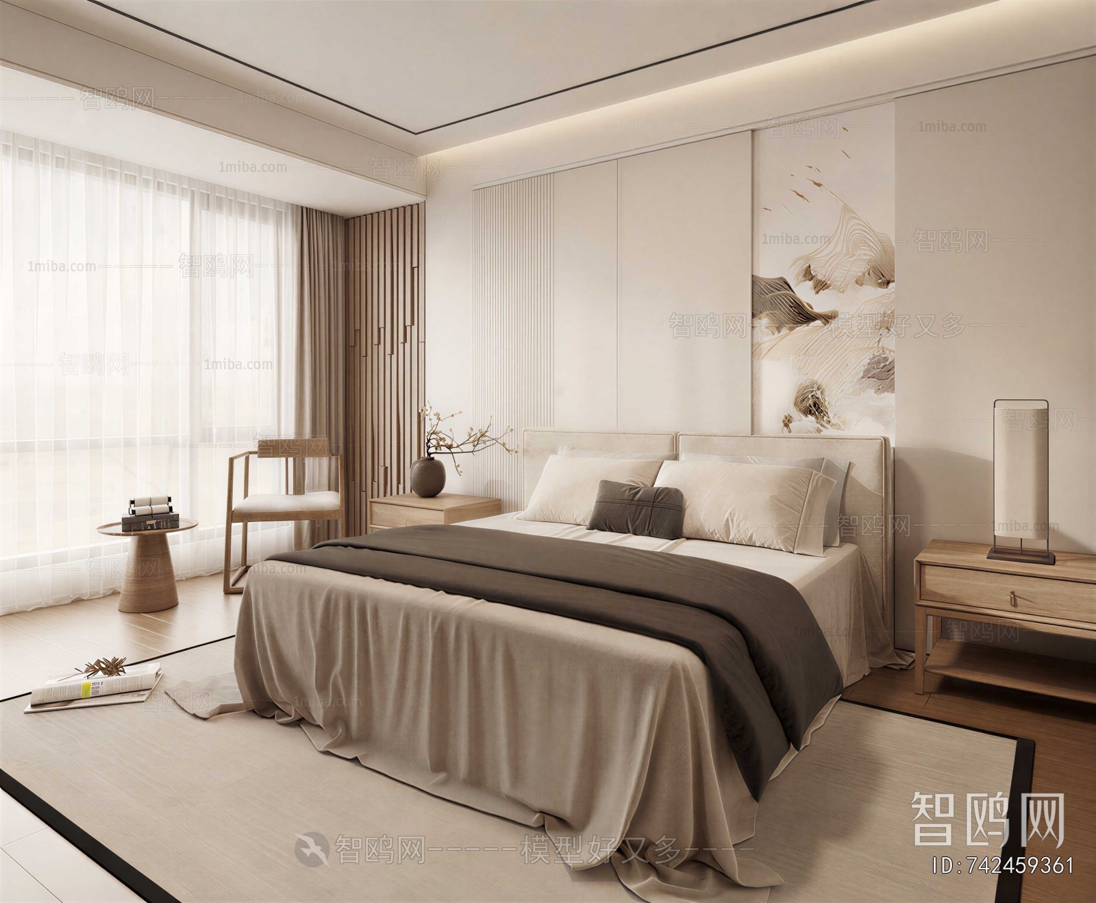 Wabi-sabi Style Bedroom