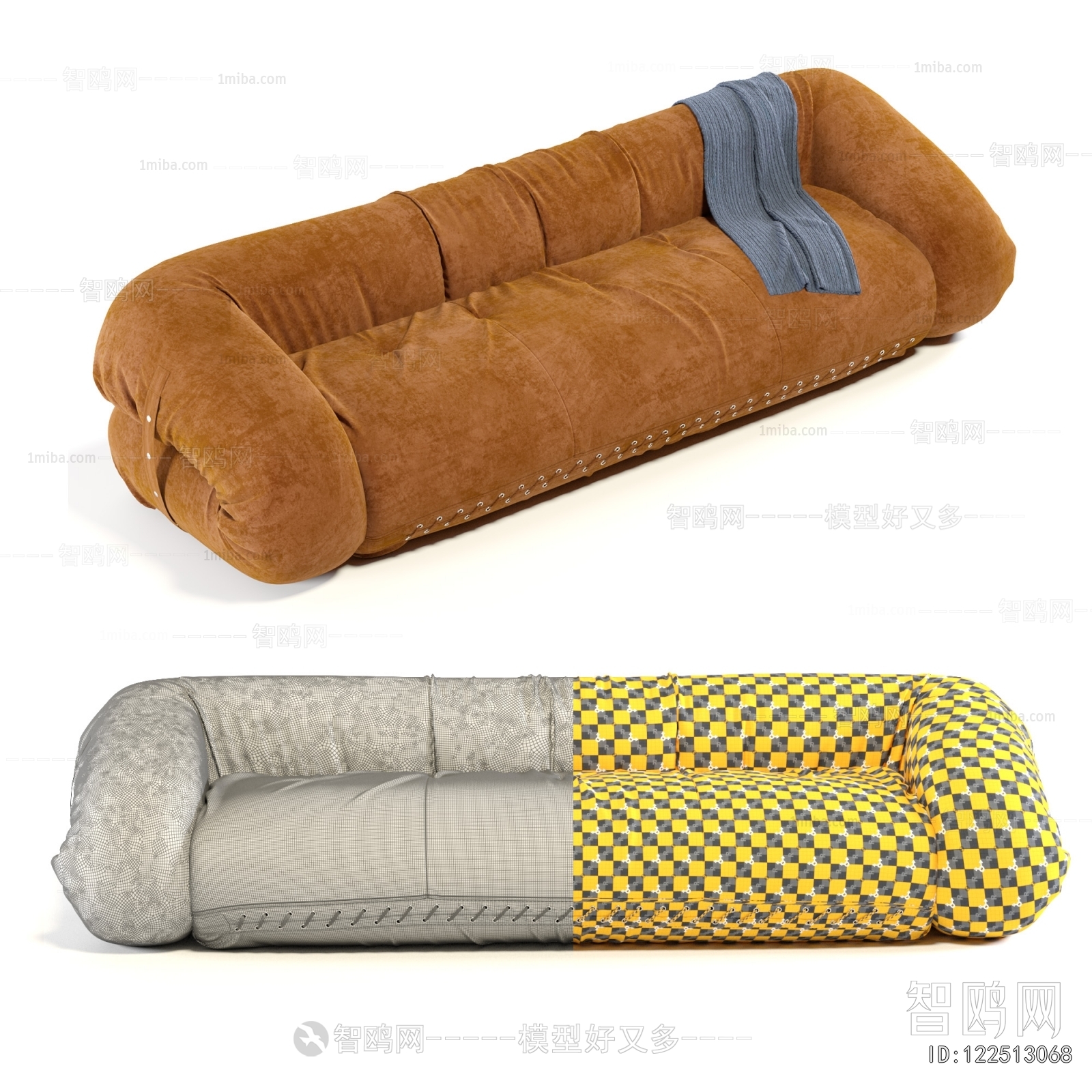 Modern Three-seat Sofa