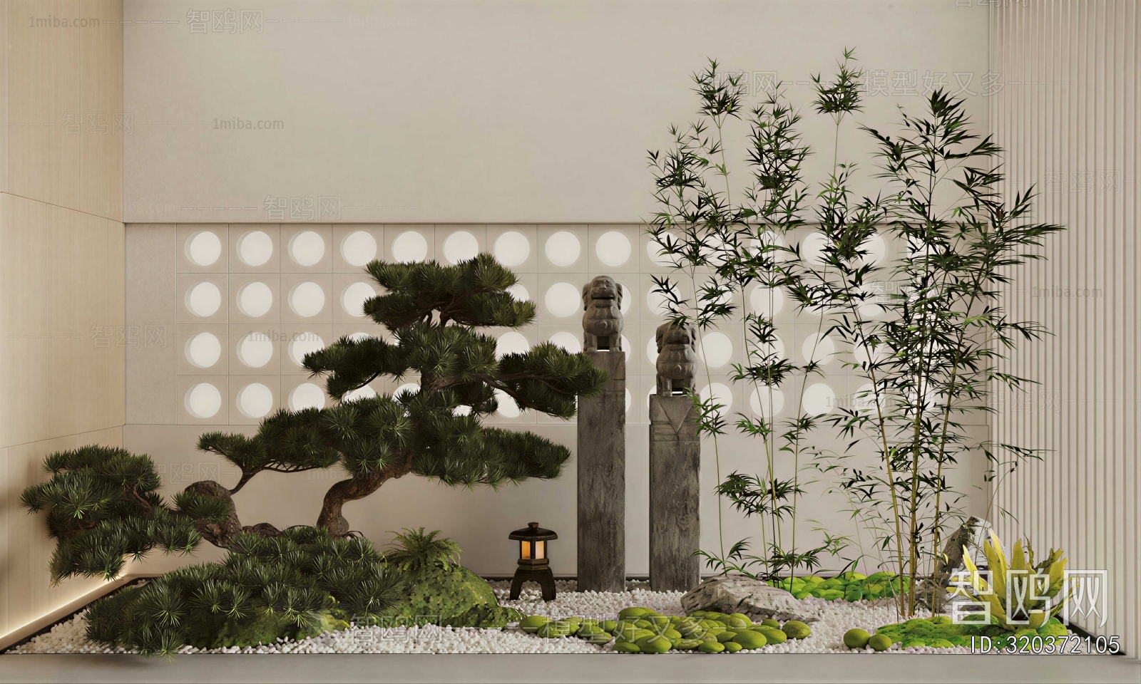 New Chinese Style Plant Landscaping