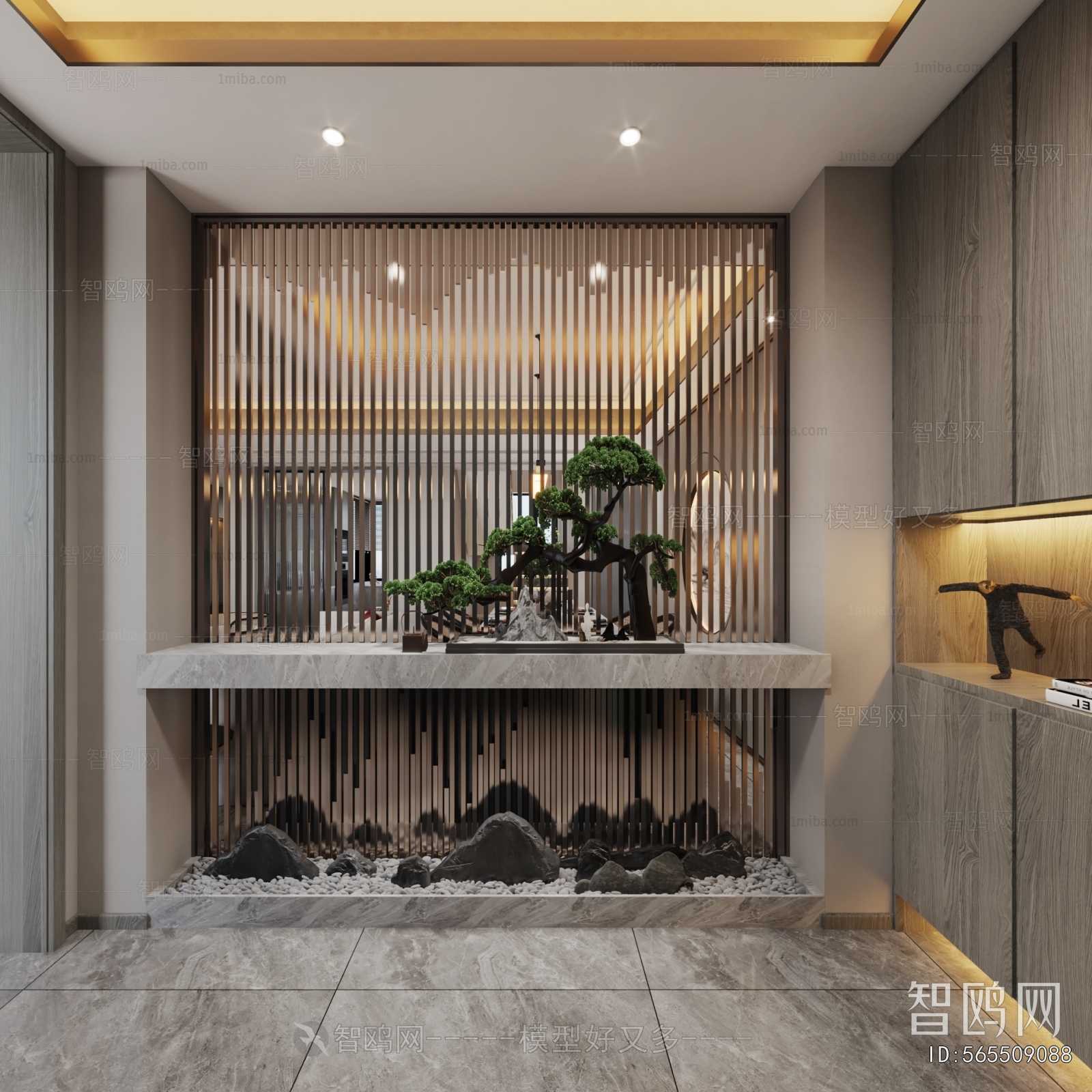 New Chinese Style A Living Room
