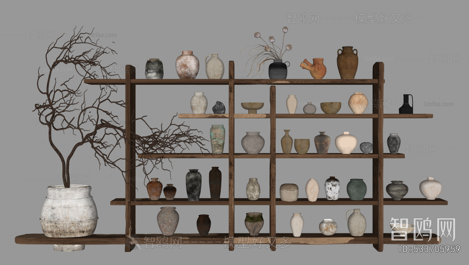 Wabi-sabi Style Clay Pot