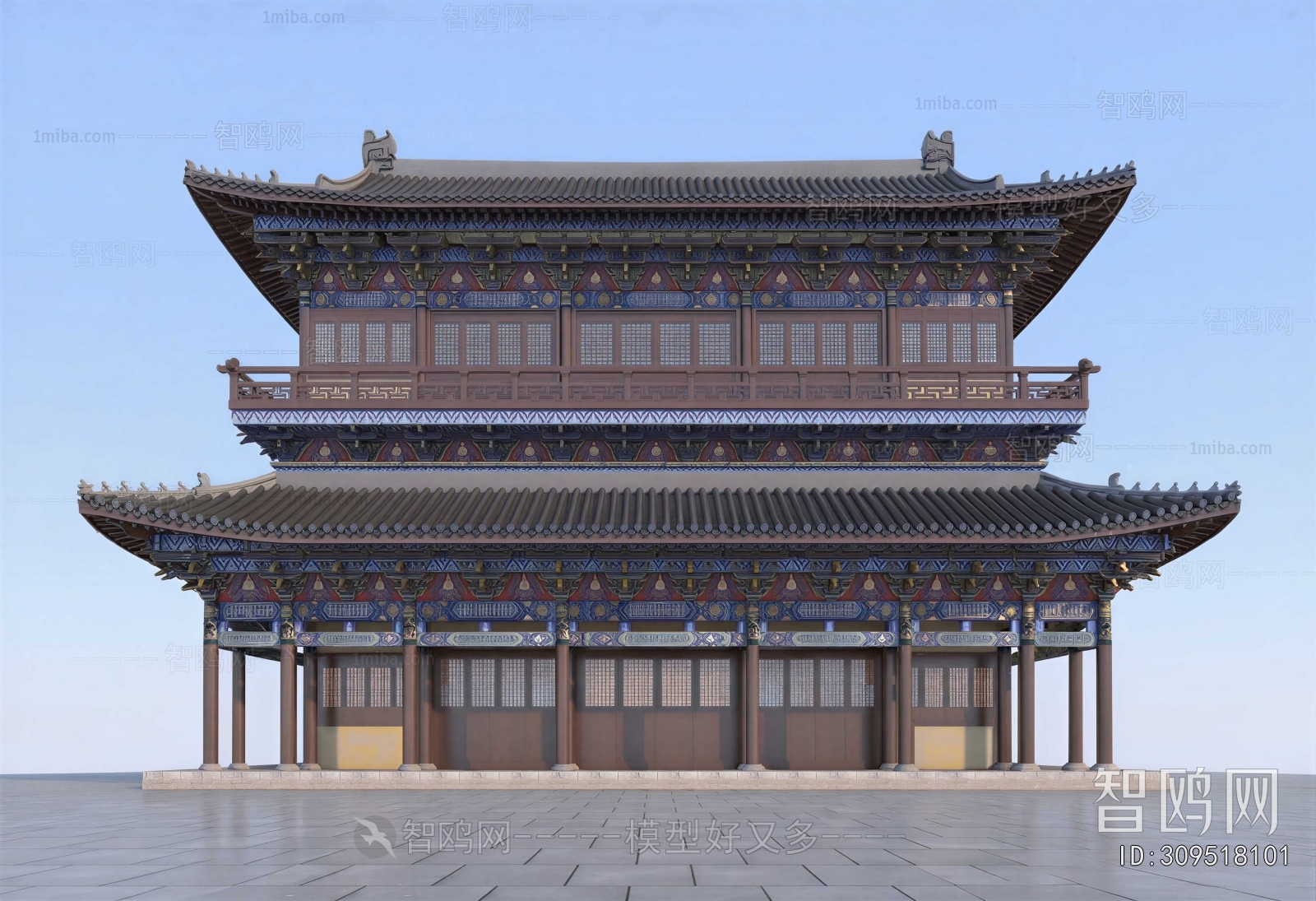 Chinese Style Ancient Architectural Buildings