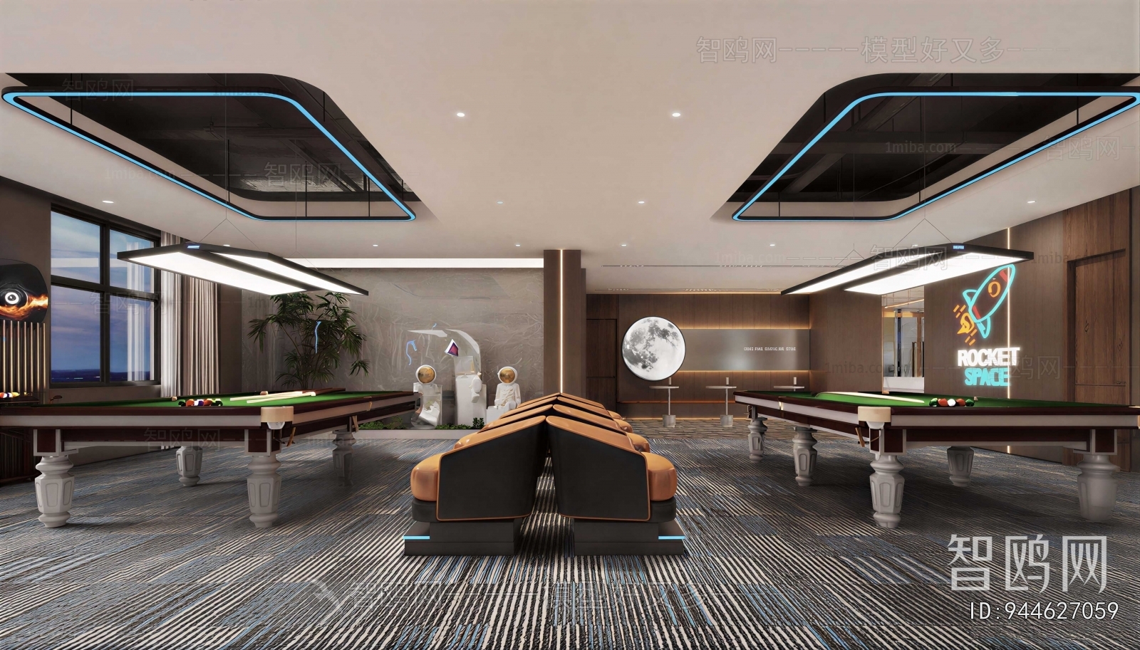 Modern Billiard Room