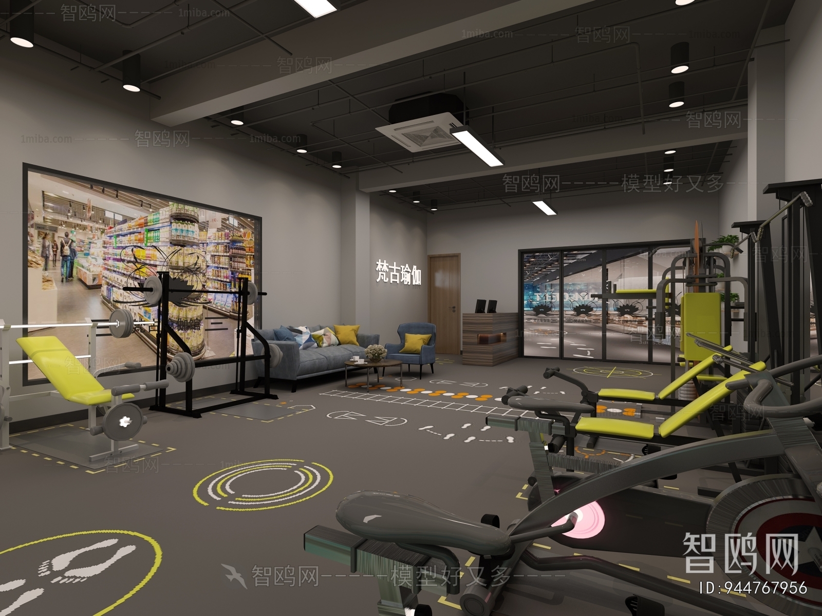 Industrial Style Gym