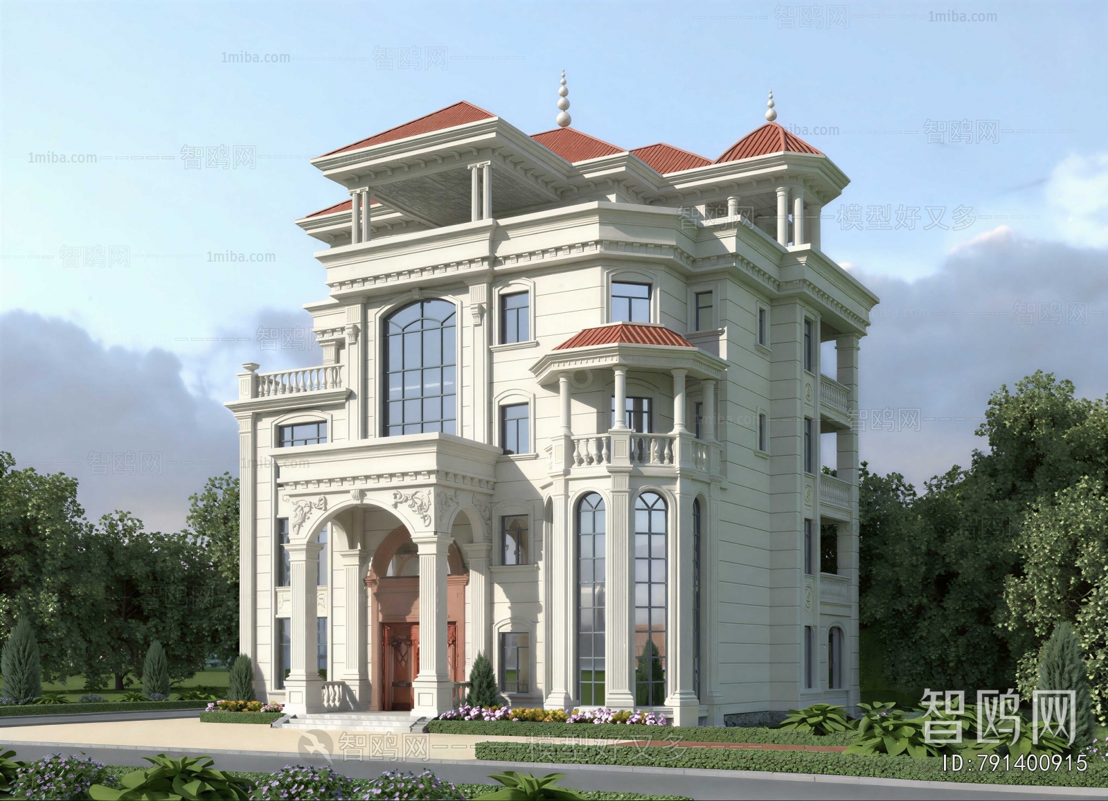 European Style Appearance Of Commercial Building