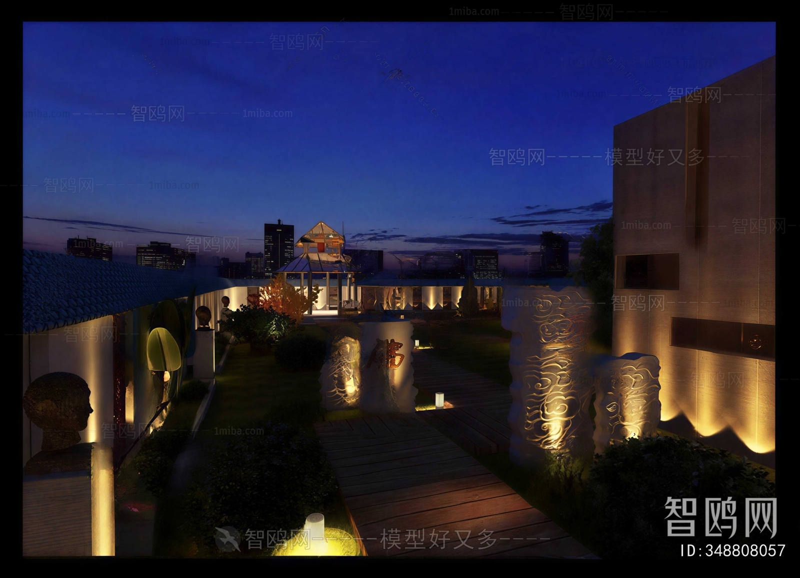 New Chinese Style Terrace