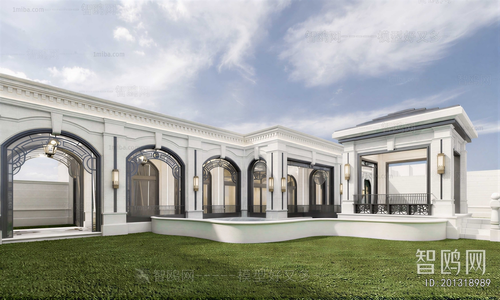 European Style Appearance Of Commercial Building