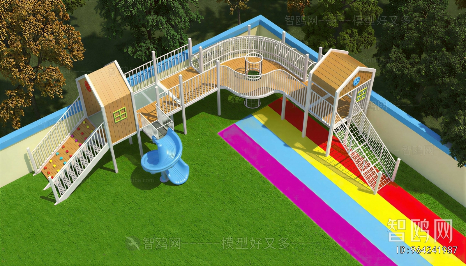 Modern Outdoor Space In Kindergarten