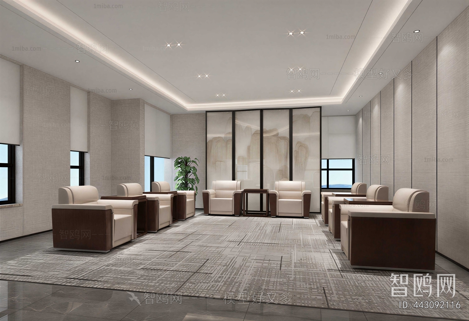 New Chinese Style Reception Room