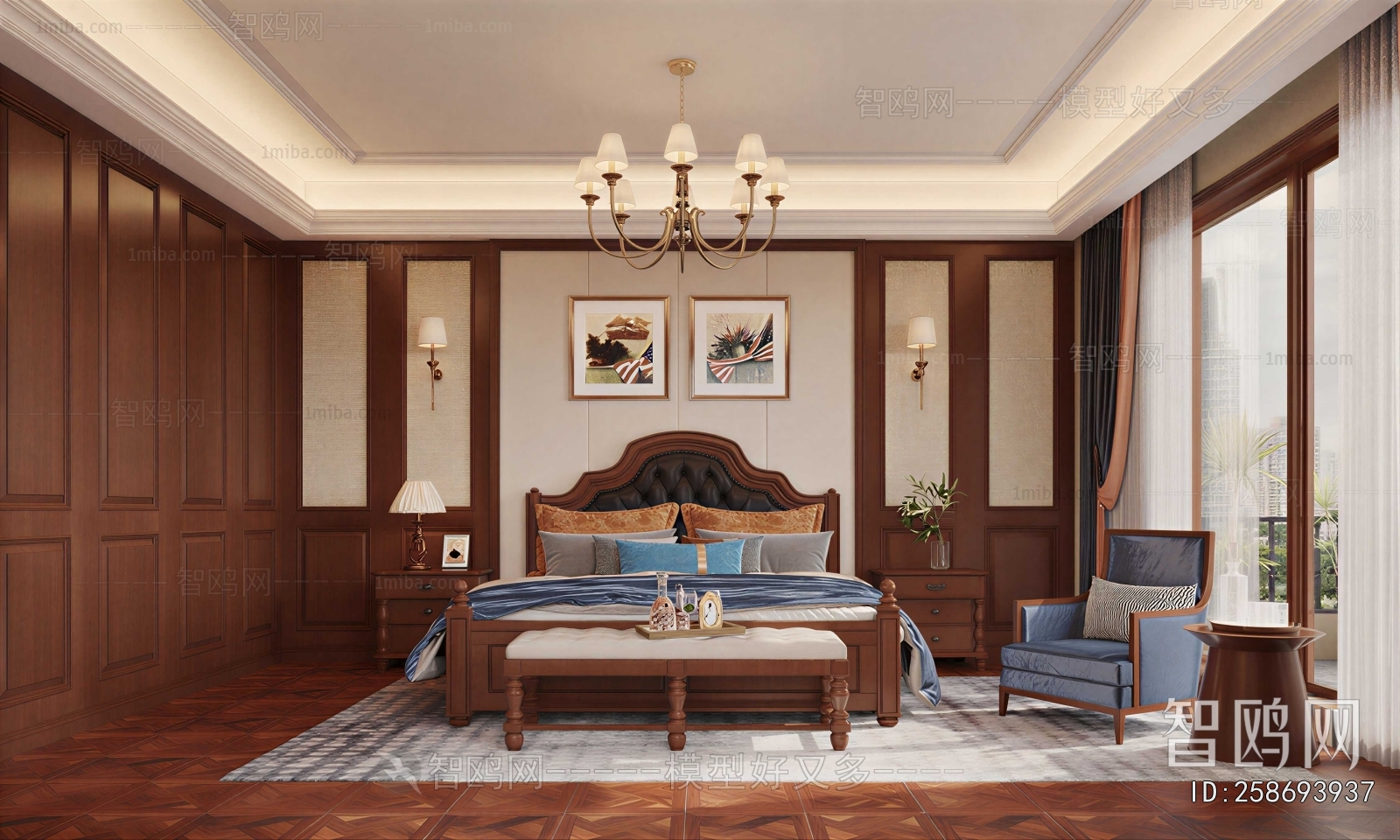 American Style Bedroom