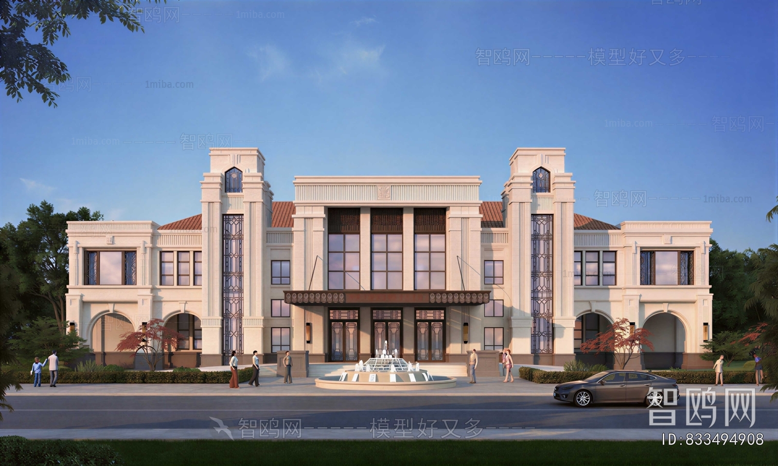 New Classical Style Appearance Of Commercial Building