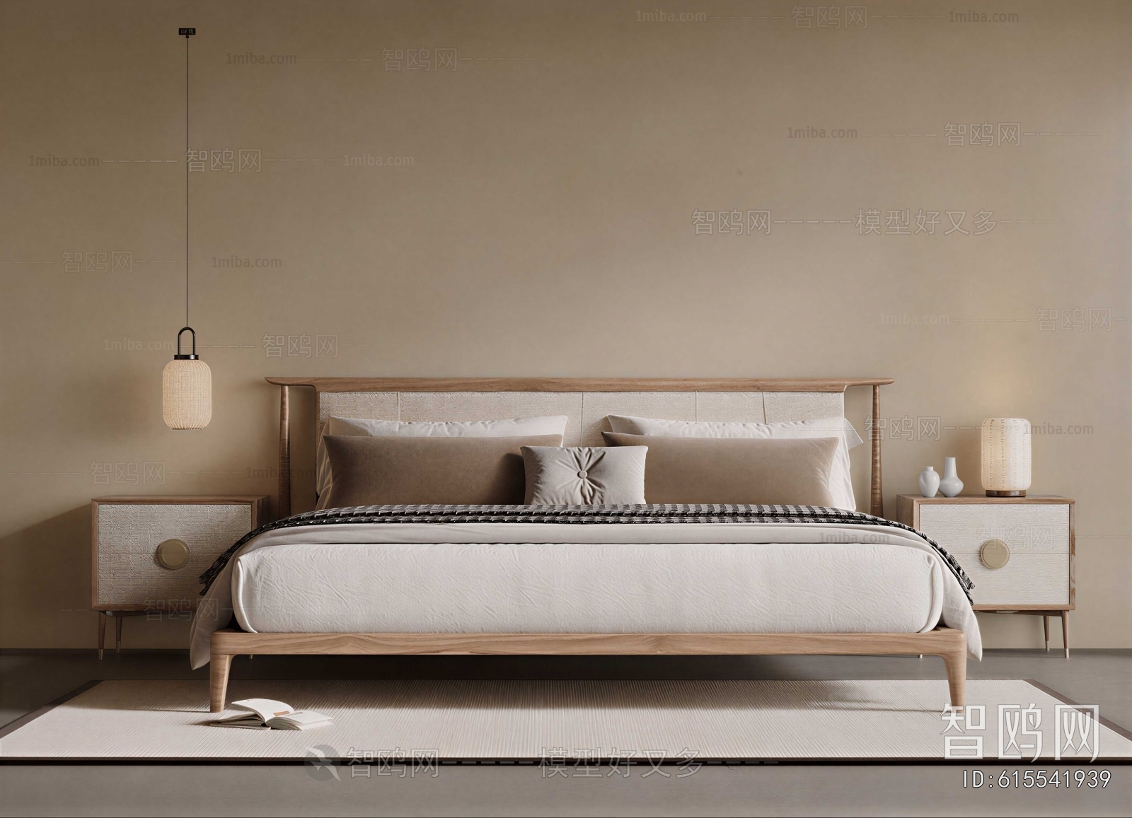 New Chinese Style Double Bed