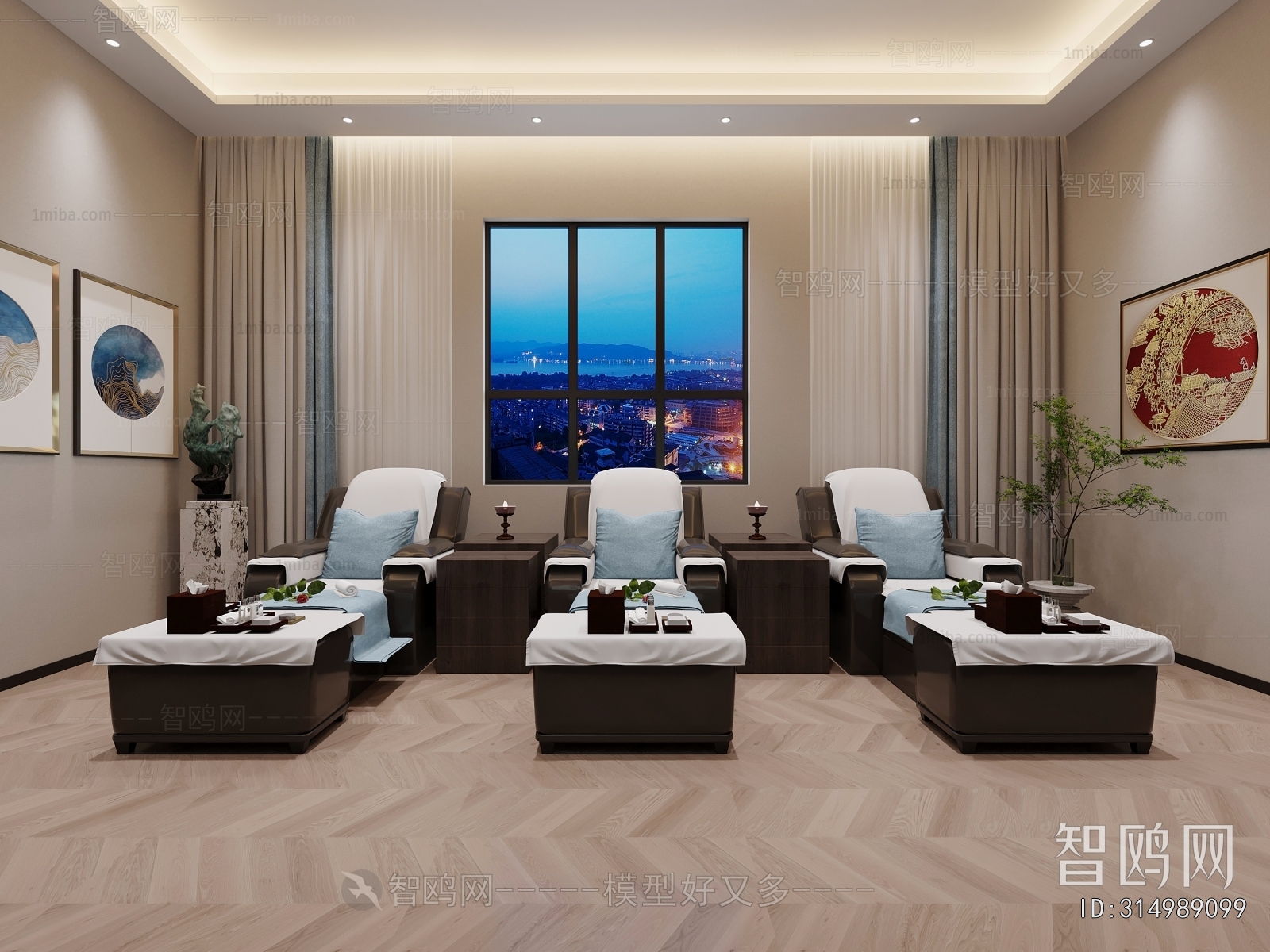 Modern Office Reception Desk