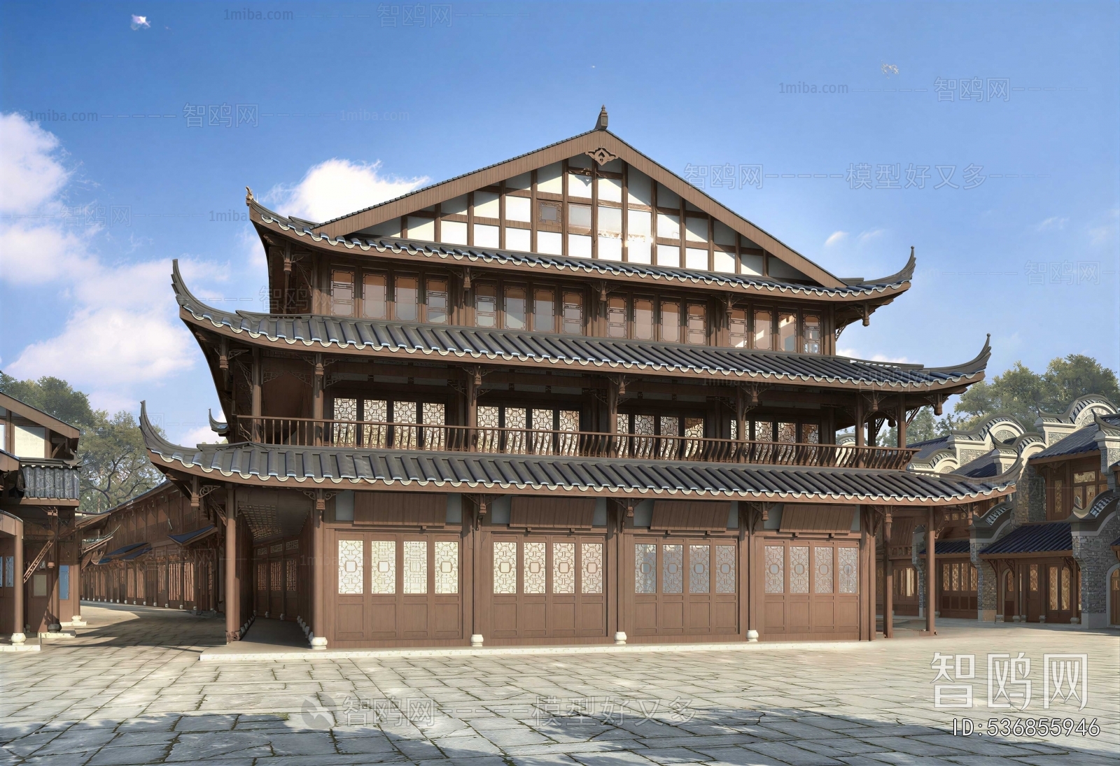 Chinese Style Ancient Architectural Buildings