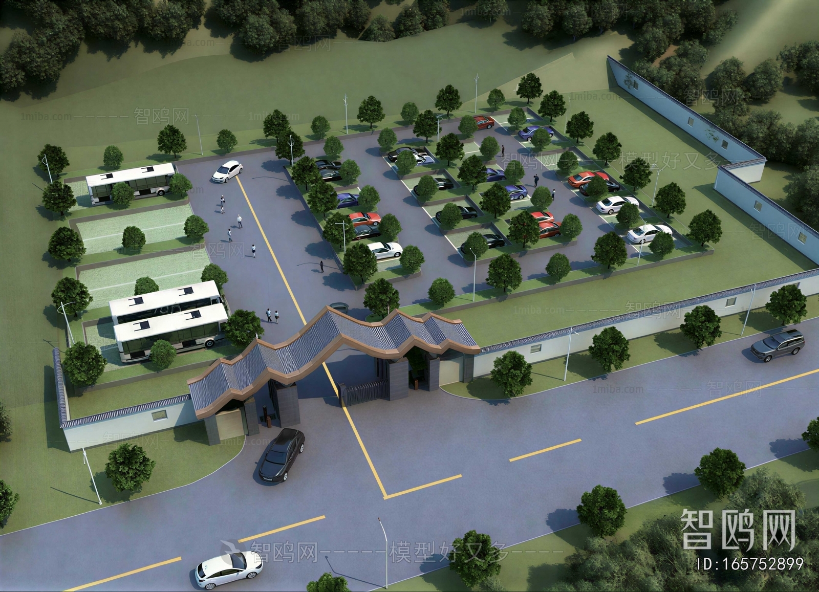 Chinese Style Architectural Bird's-eye View Planning