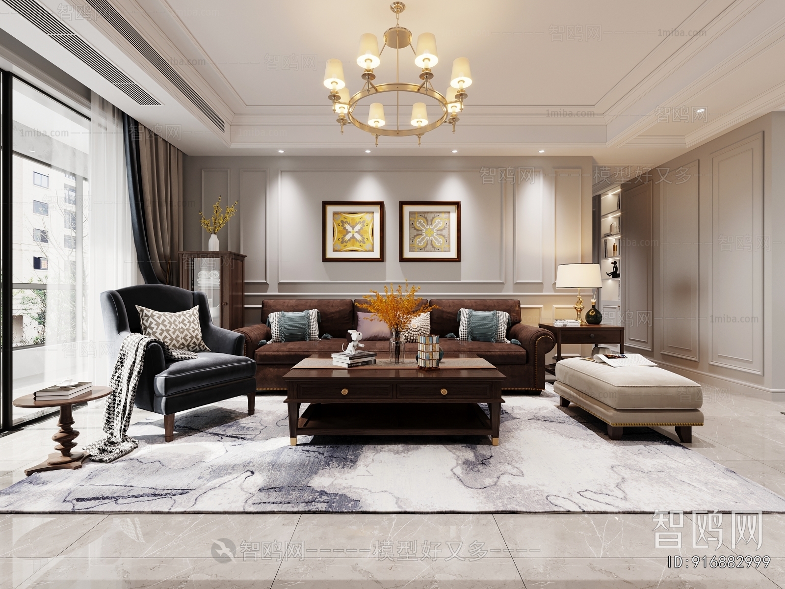 American Style A Living Room