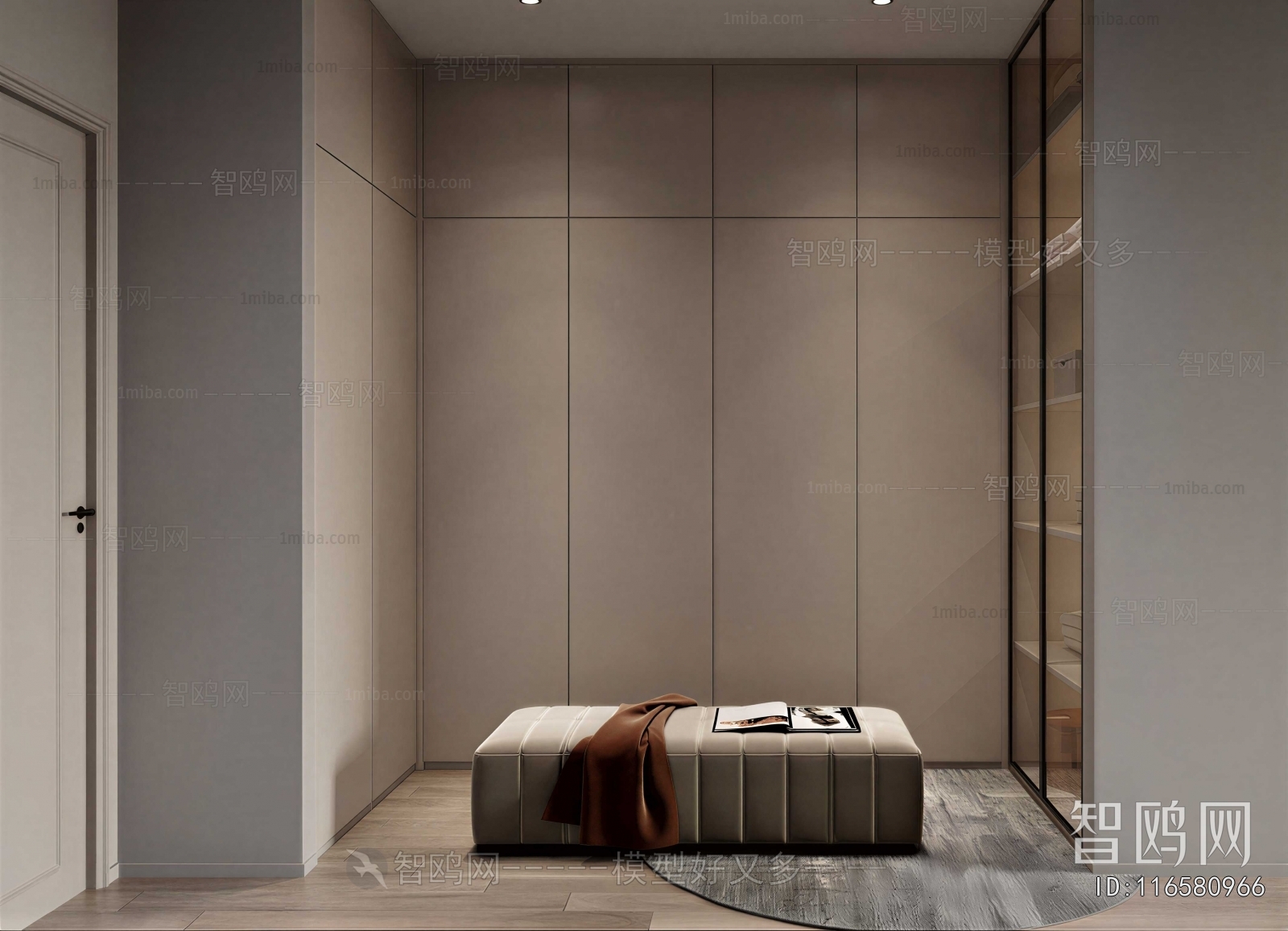 Modern Clothes Storage Area