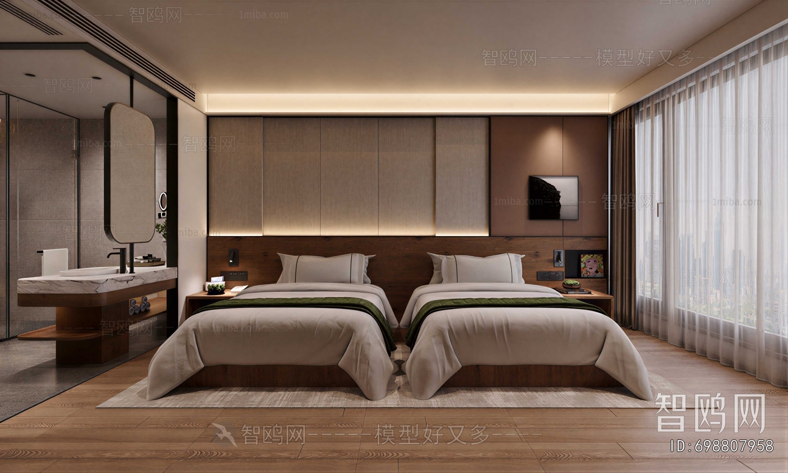 Modern Guest Room