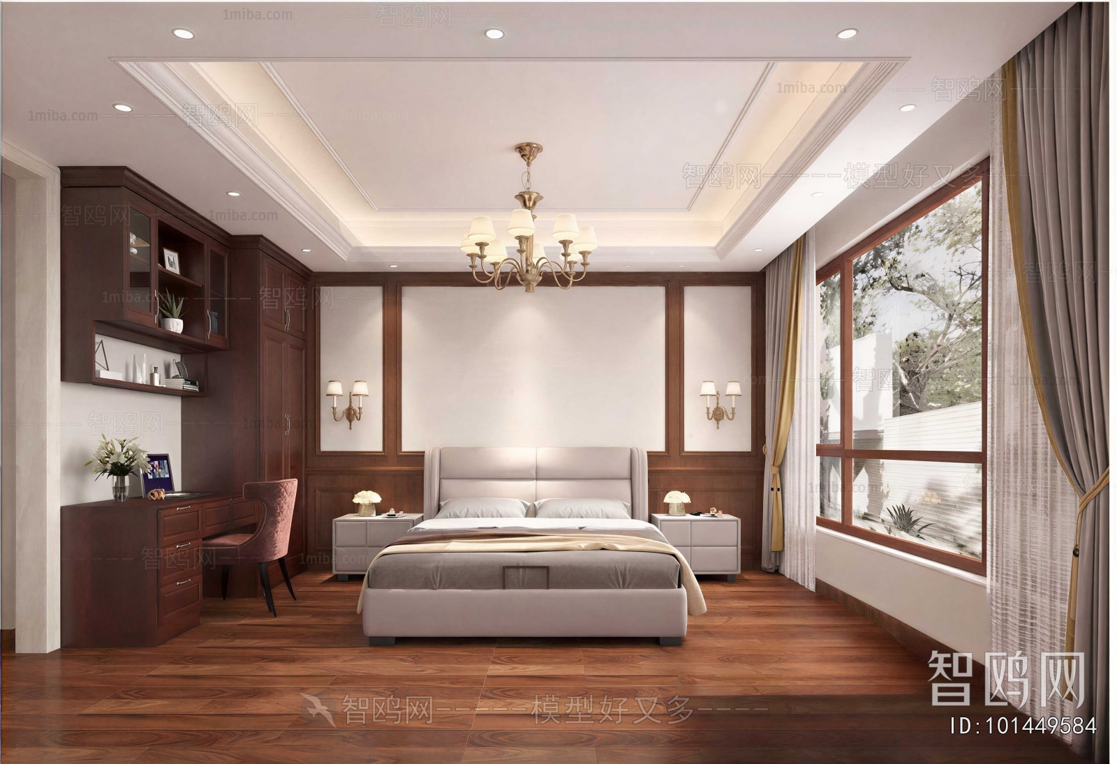 New Chinese Style Bedroom